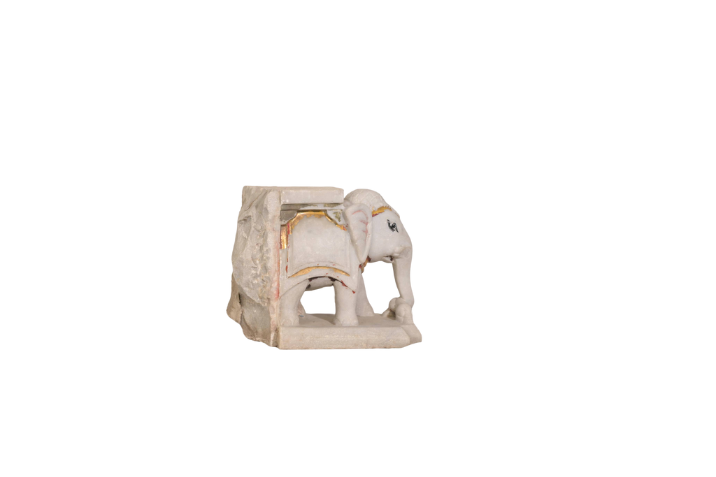 Marble Elephant Decorative Statue