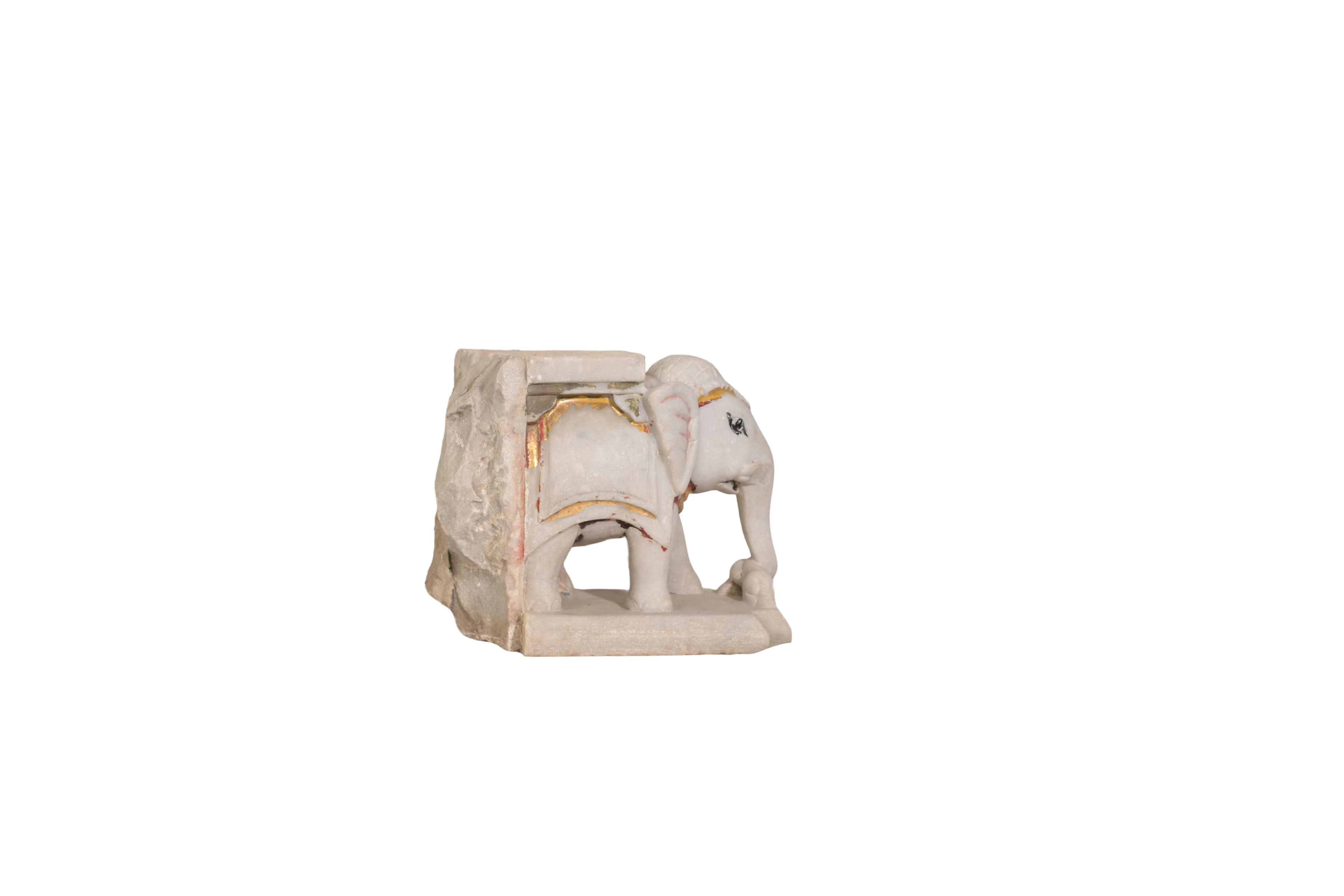 Marble Elephant Decorative Statue