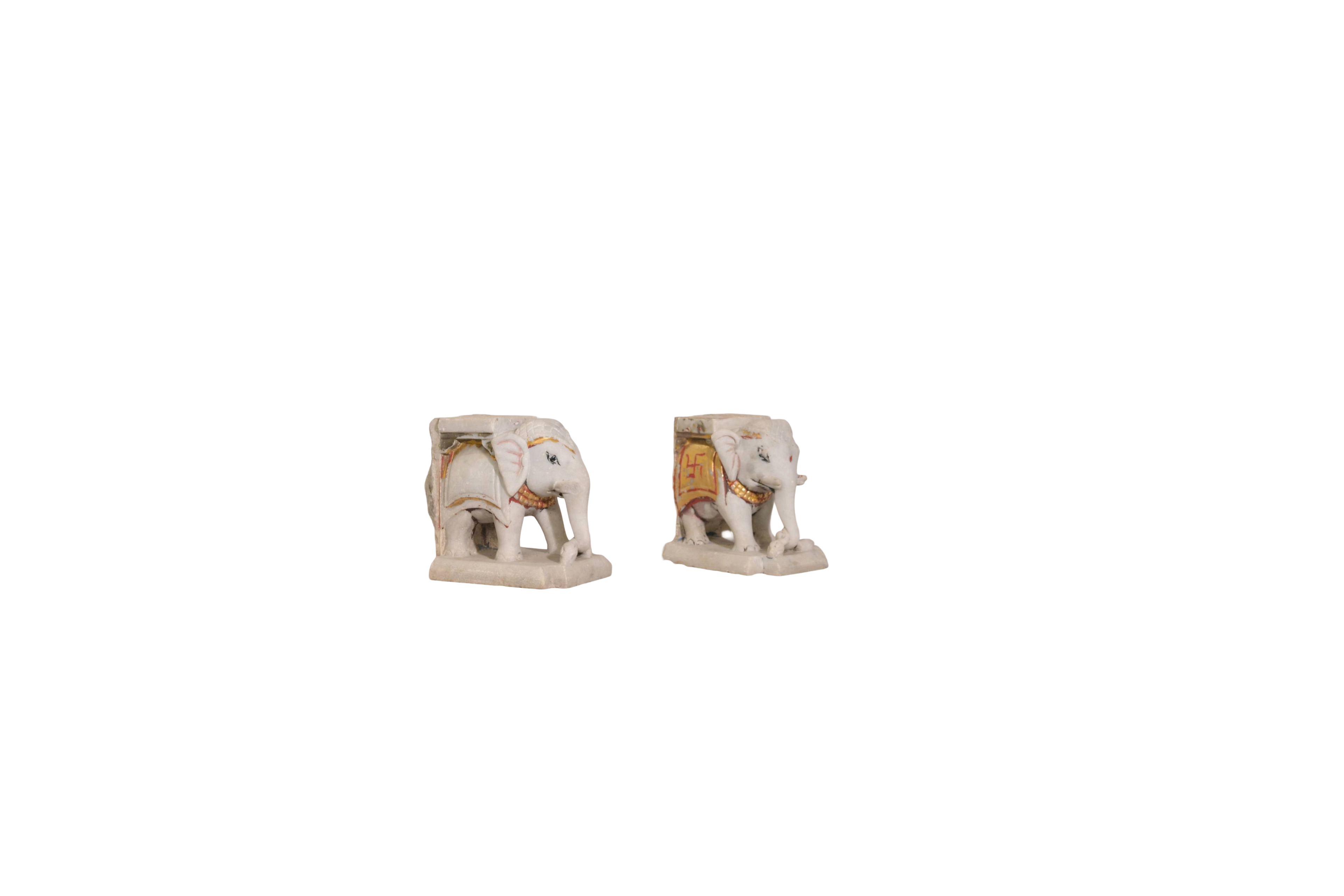 Marble Elephant Decorative Statue