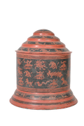 Burmese Lacquer Storage Vessel