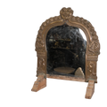 Antique Temple Arch Bronze Mirror