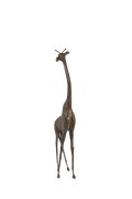 Handcrafted Brass Giraffe Decor Sculpture
