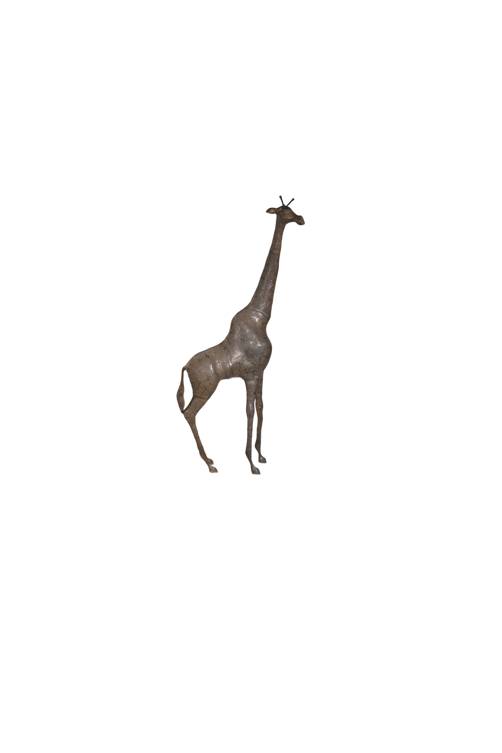 Handcrafted Brass Giraffe Decor Sculpture