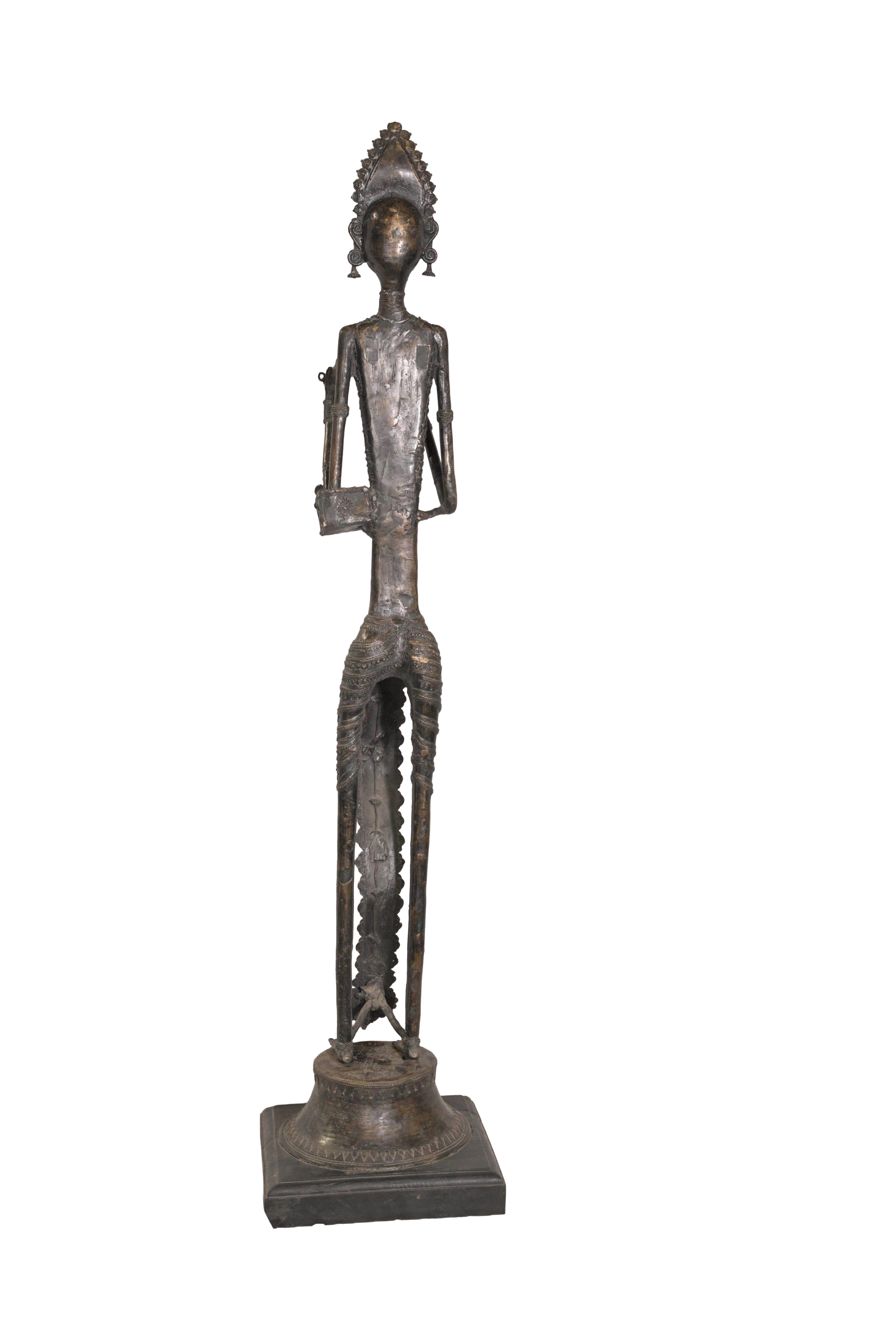 Tribal Dokra Bronze Ritual Figure Artifact