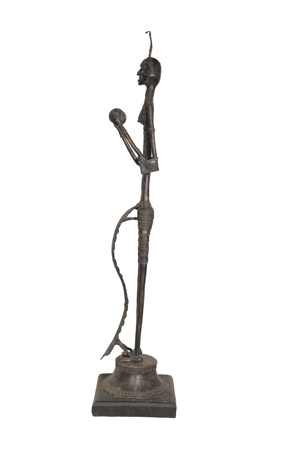 Tribal Dokra Bronze Ritual Figure Artifact