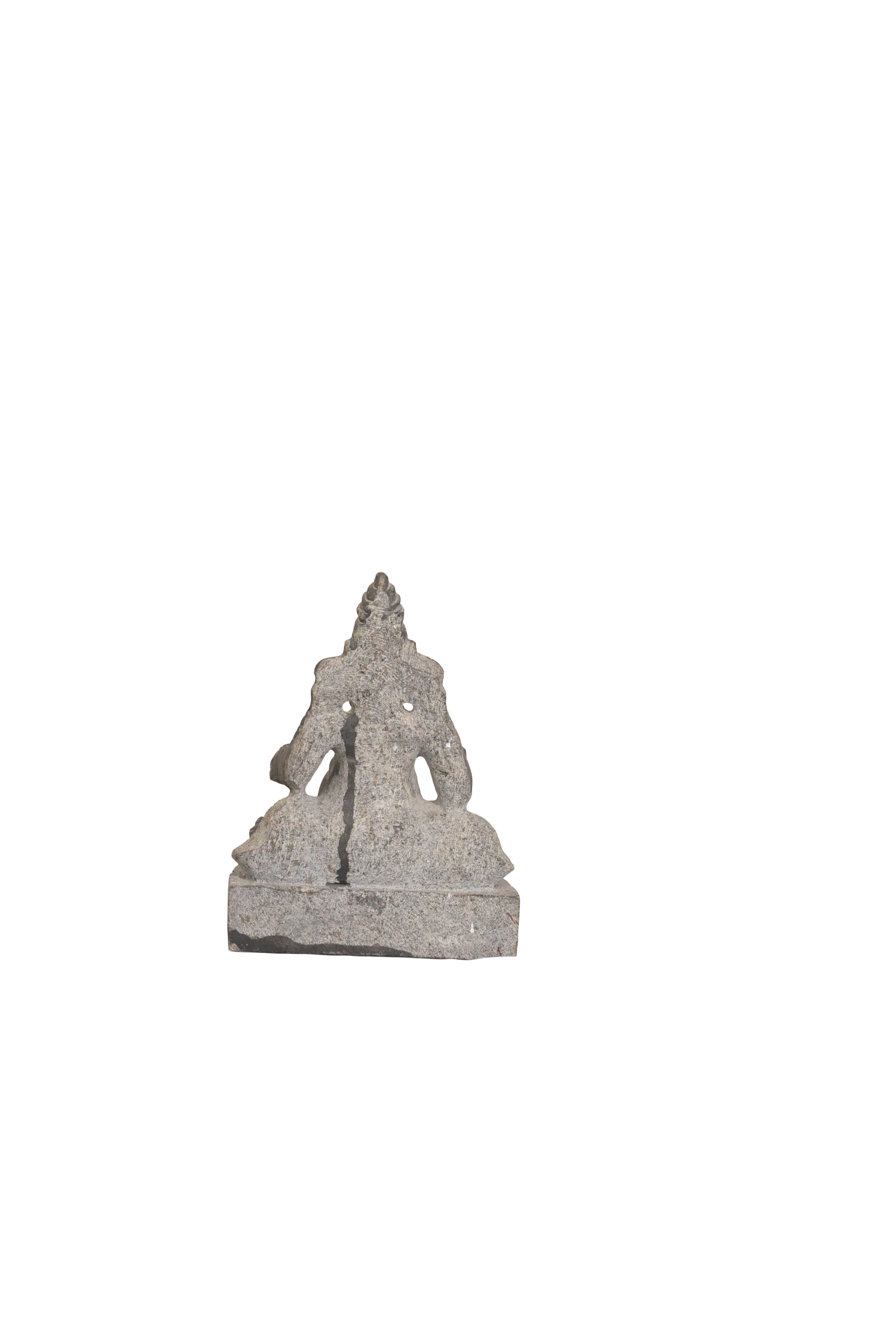 Vintage Stone Ganesha Idol Sculpture