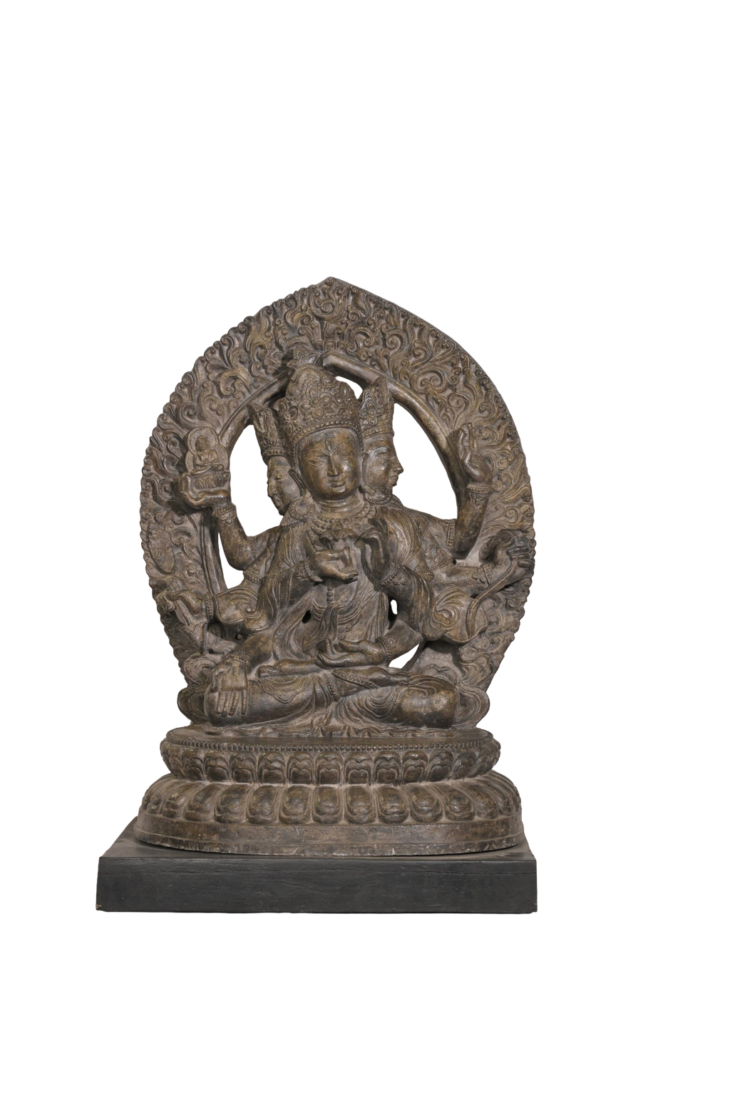 Antique Bronze Bodhisattva Sculpture