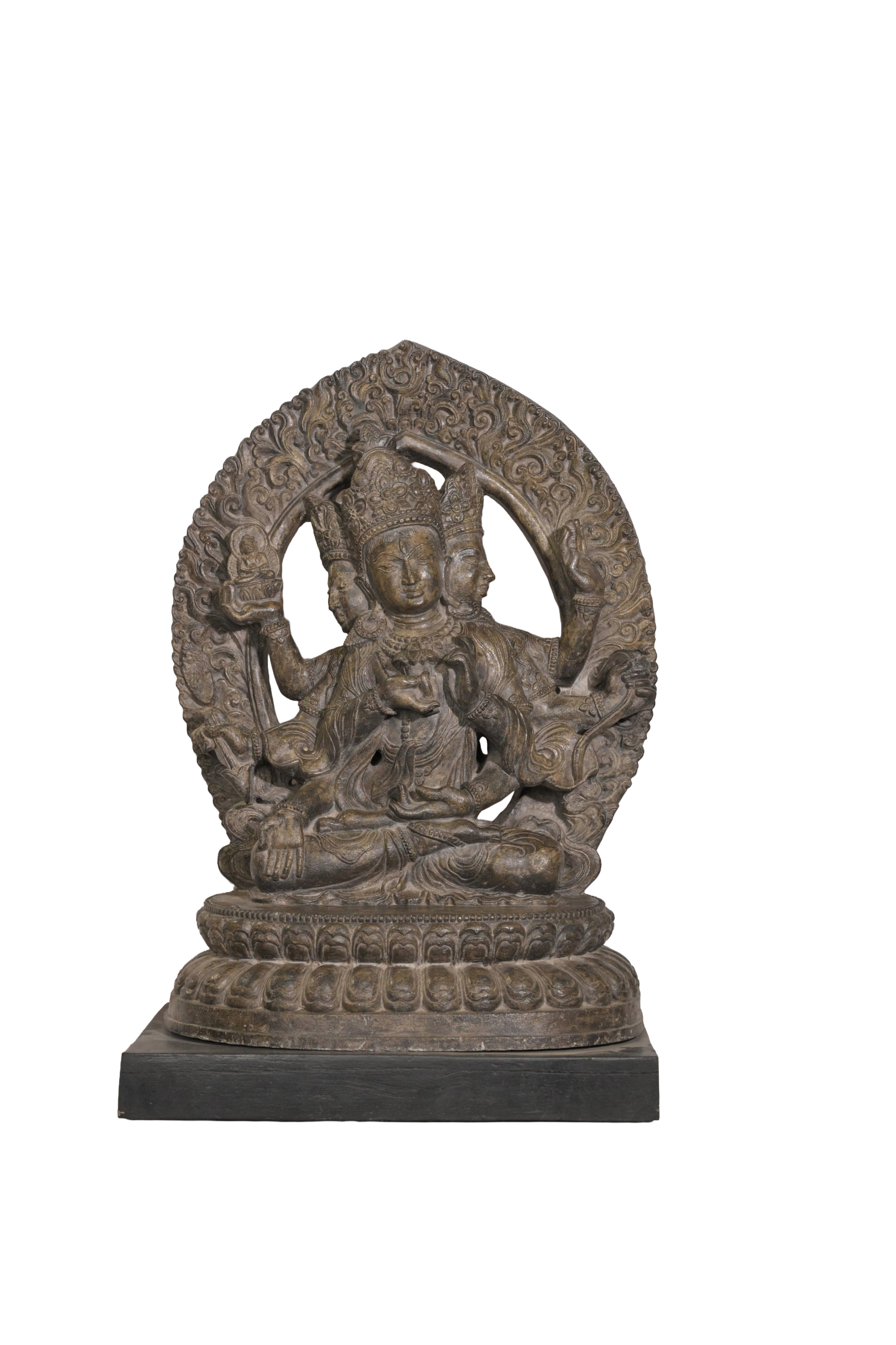 Antique Bronze Bodhisattva Sculpture