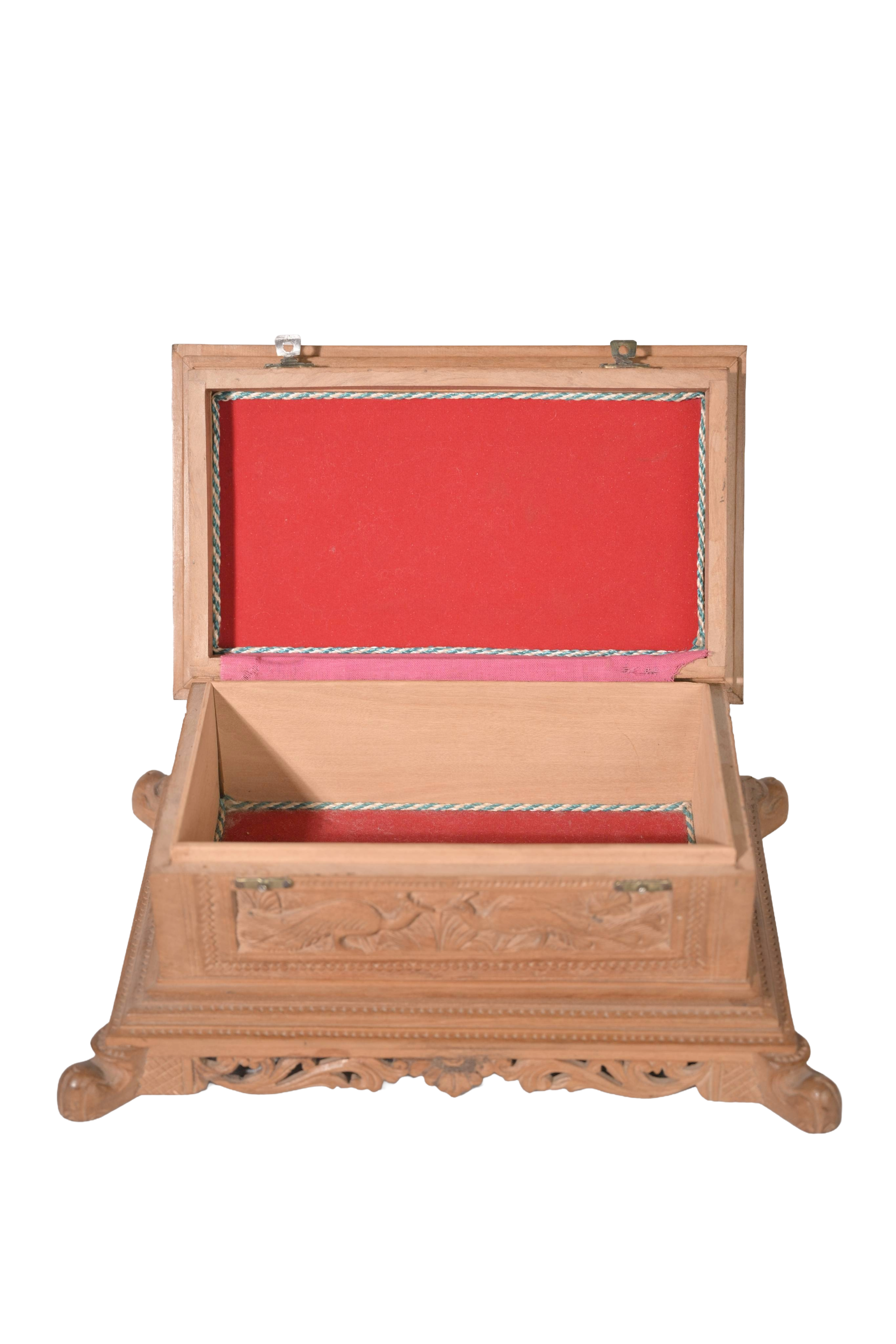 Handcarved Heritage Jewelry Chest