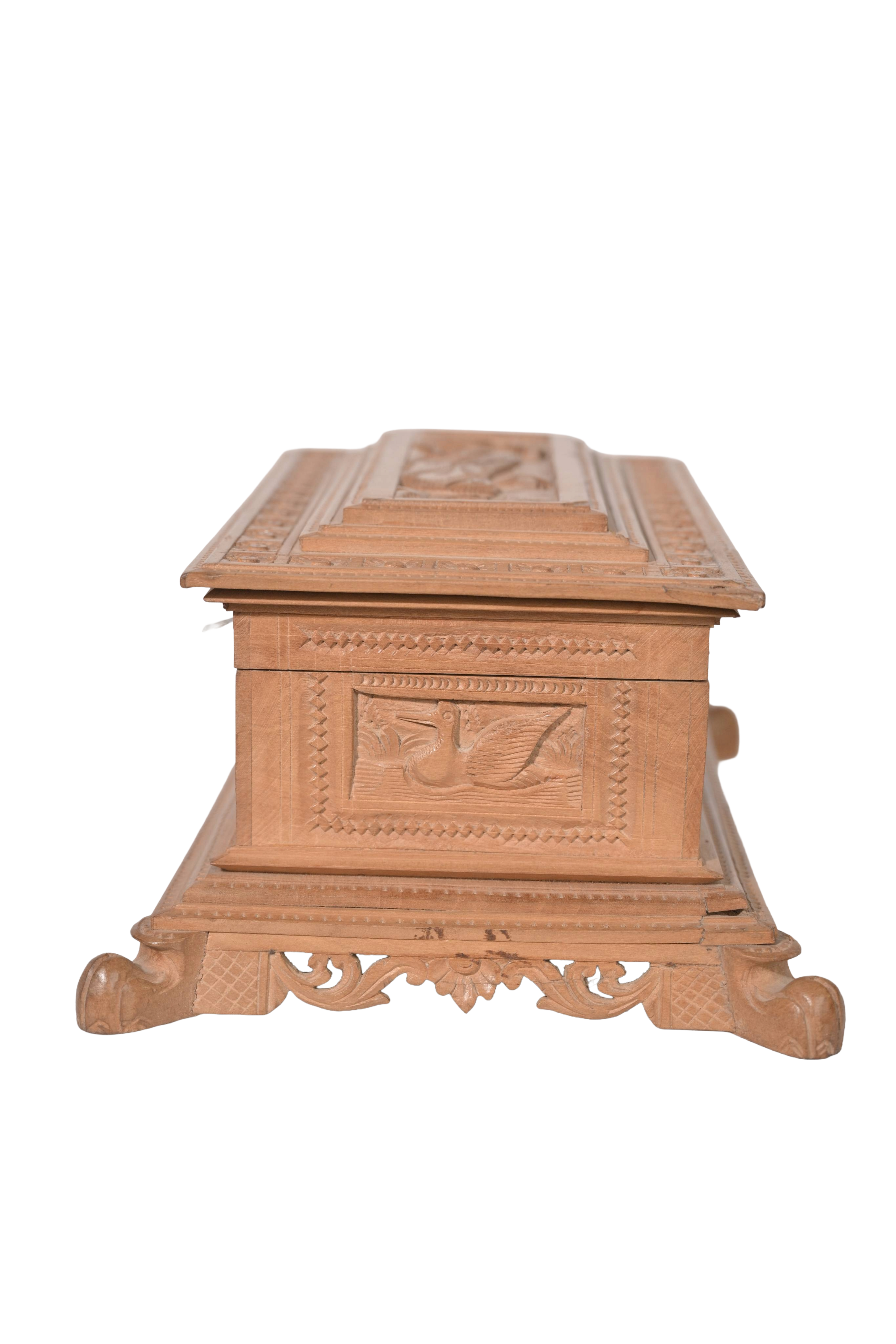Handcarved Heritage Jewelry Chest