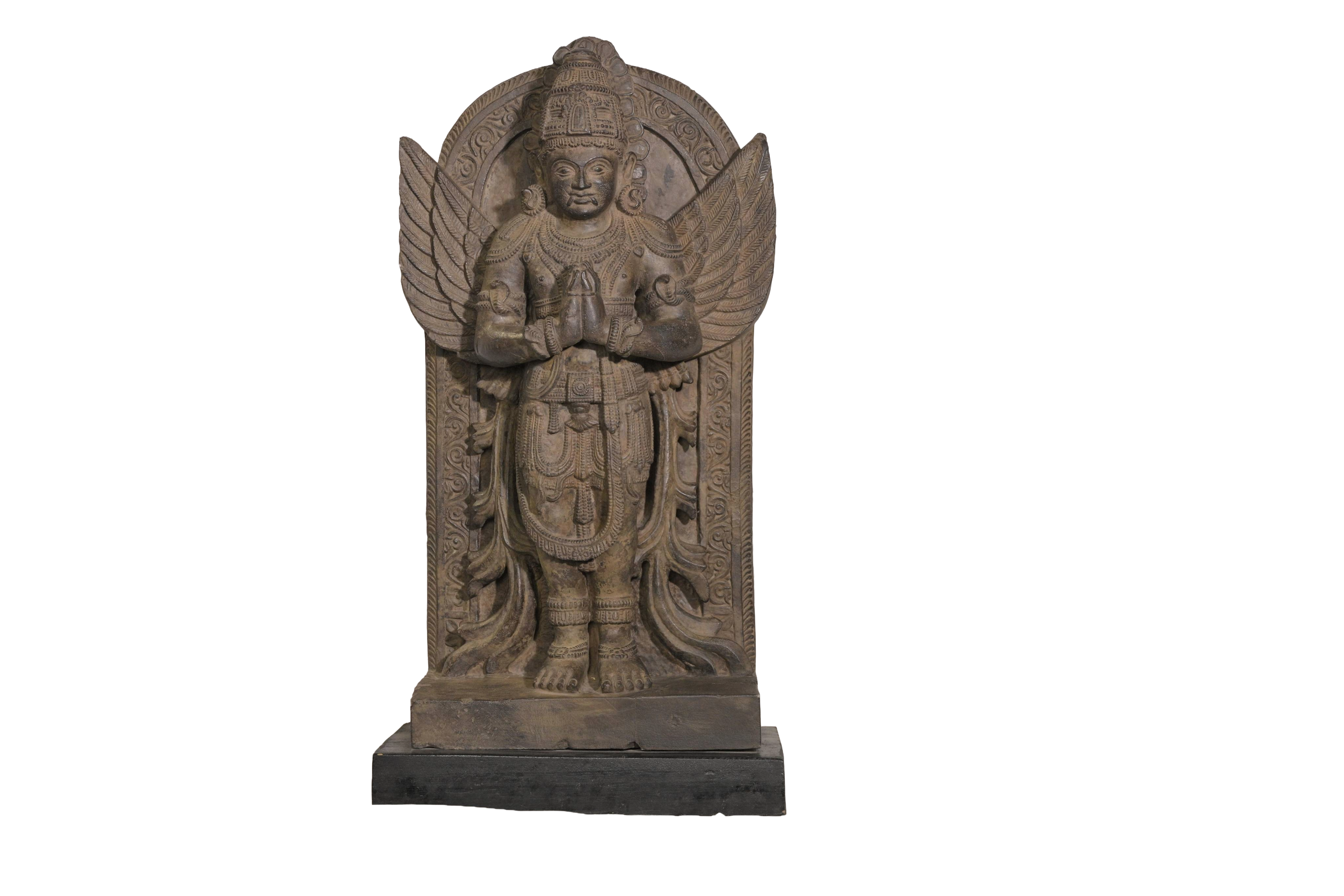Lord Vishnu's Garuda Stone Sculpture