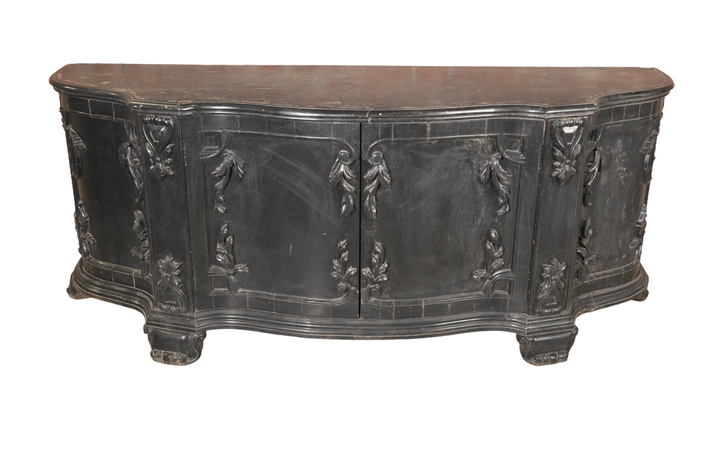 Grand Baroque Carved Wooden Wall Mirror Set