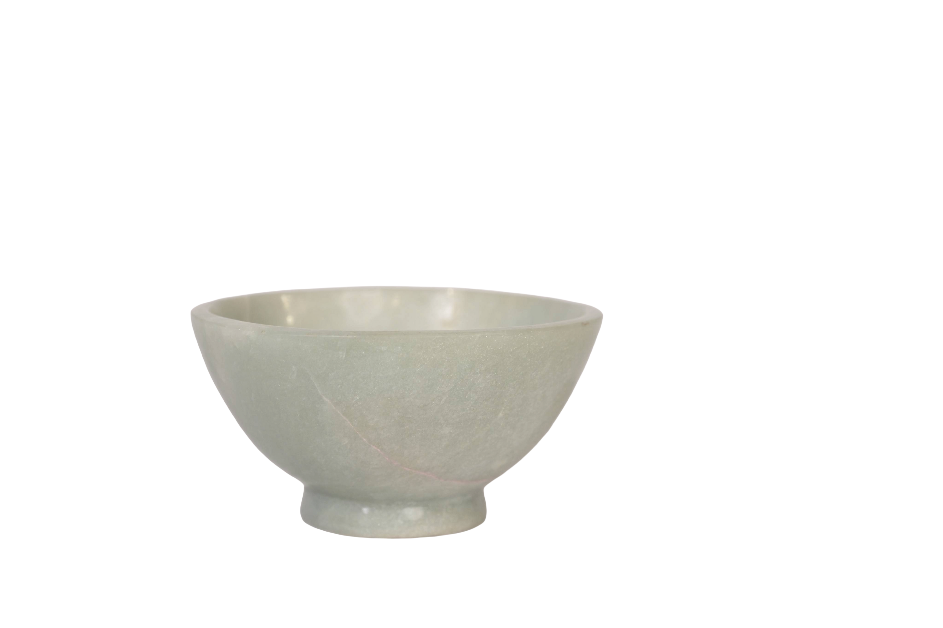 Handcrafted White Jade Ritual Bowl