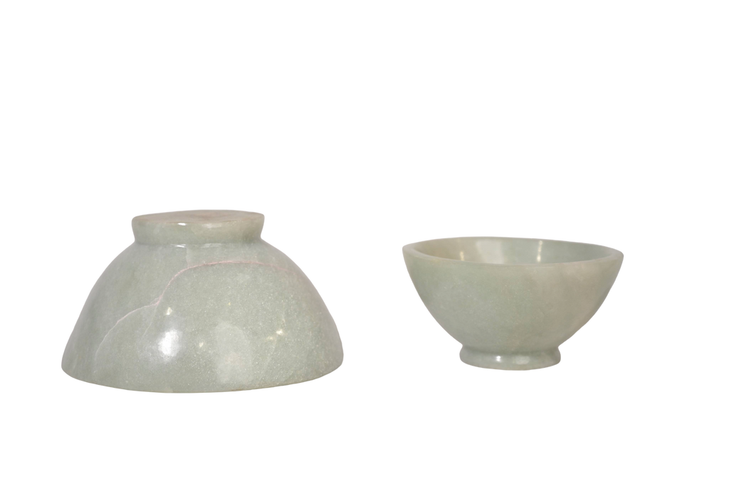 Handcrafted White Jade Ritual Bowl
