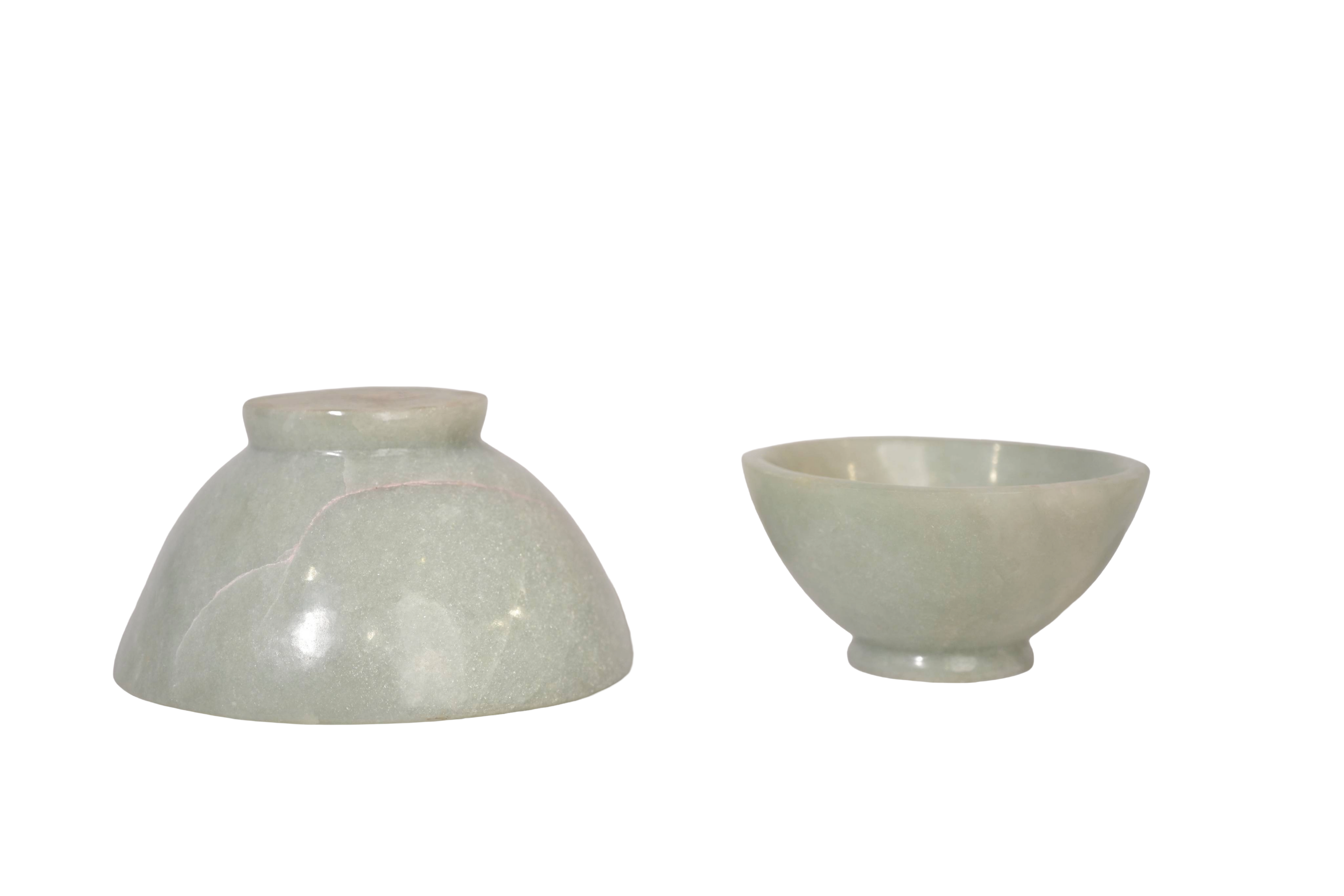 Handcrafted White Jade Ritual Bowl