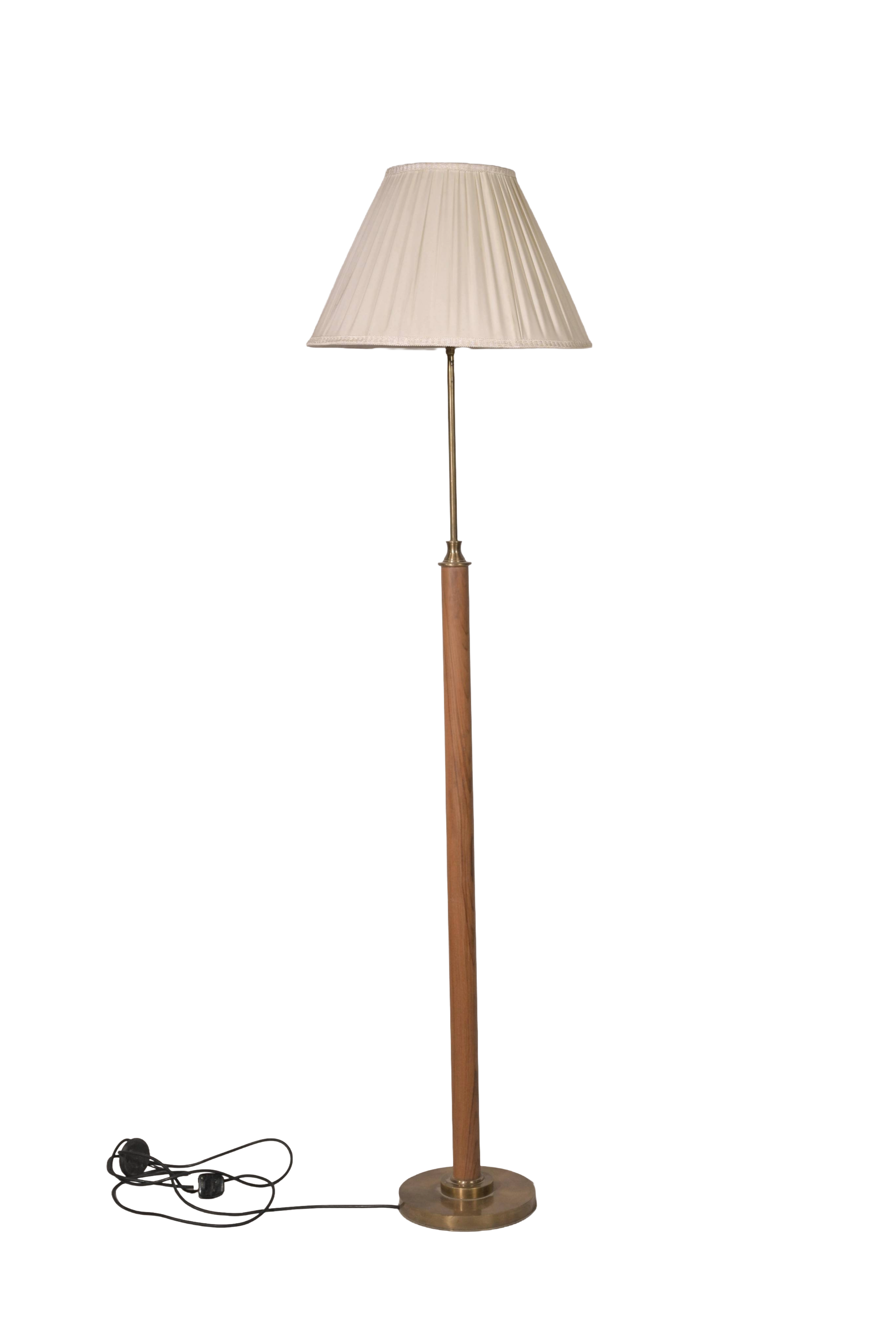 Luxury Colonial Wood Floor Lamp
