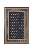 Black Embroidered Textile Panel