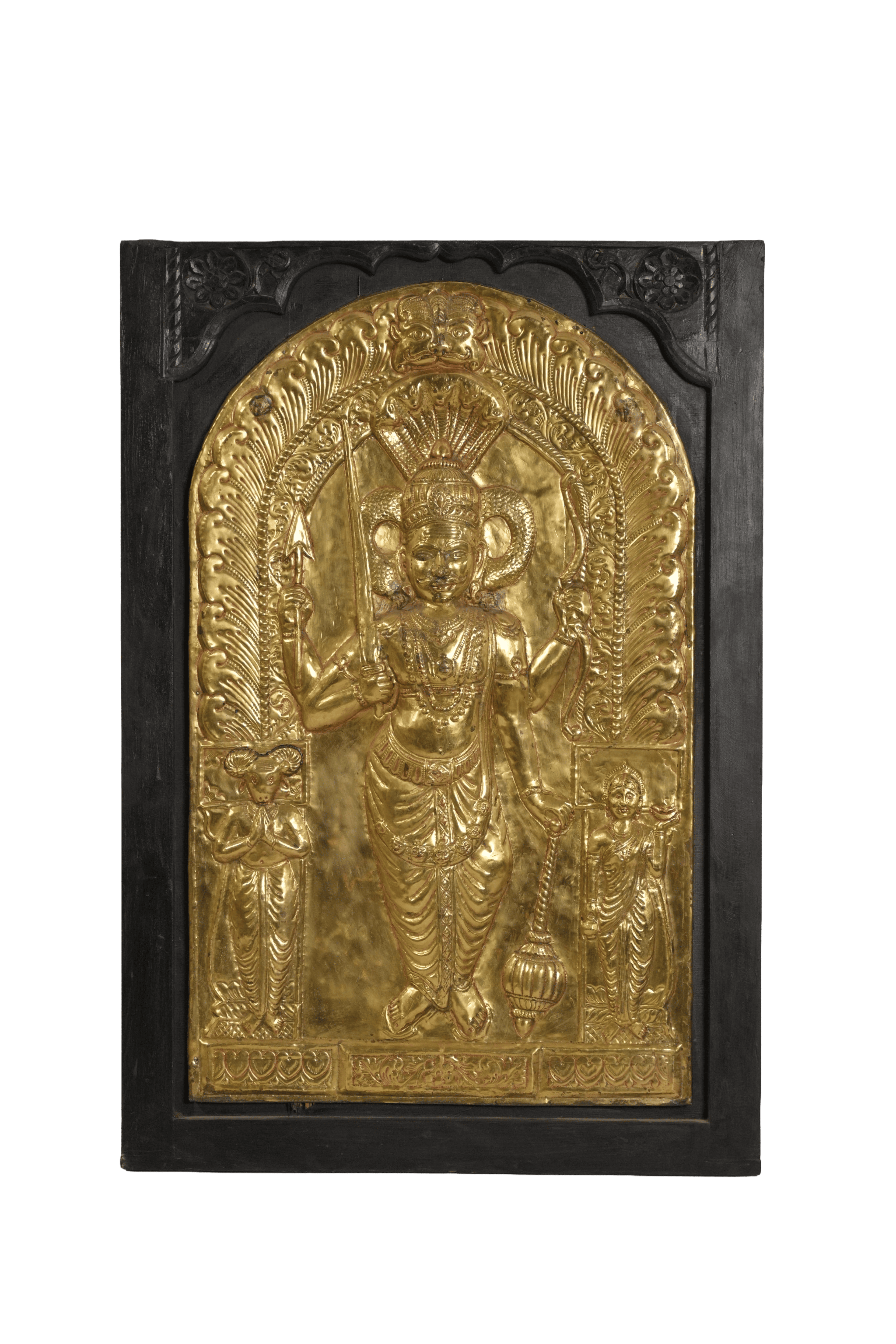 Brass Deity Wall Plaque