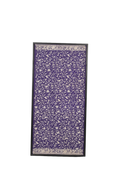 Purple Floral Textile Panel