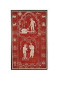 Jain Varrshitapa Parana Velvet Embroidery Panel