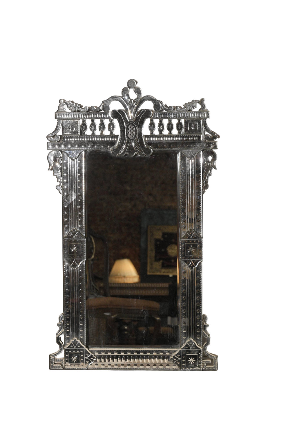 Silver Ornate Wall Mirror