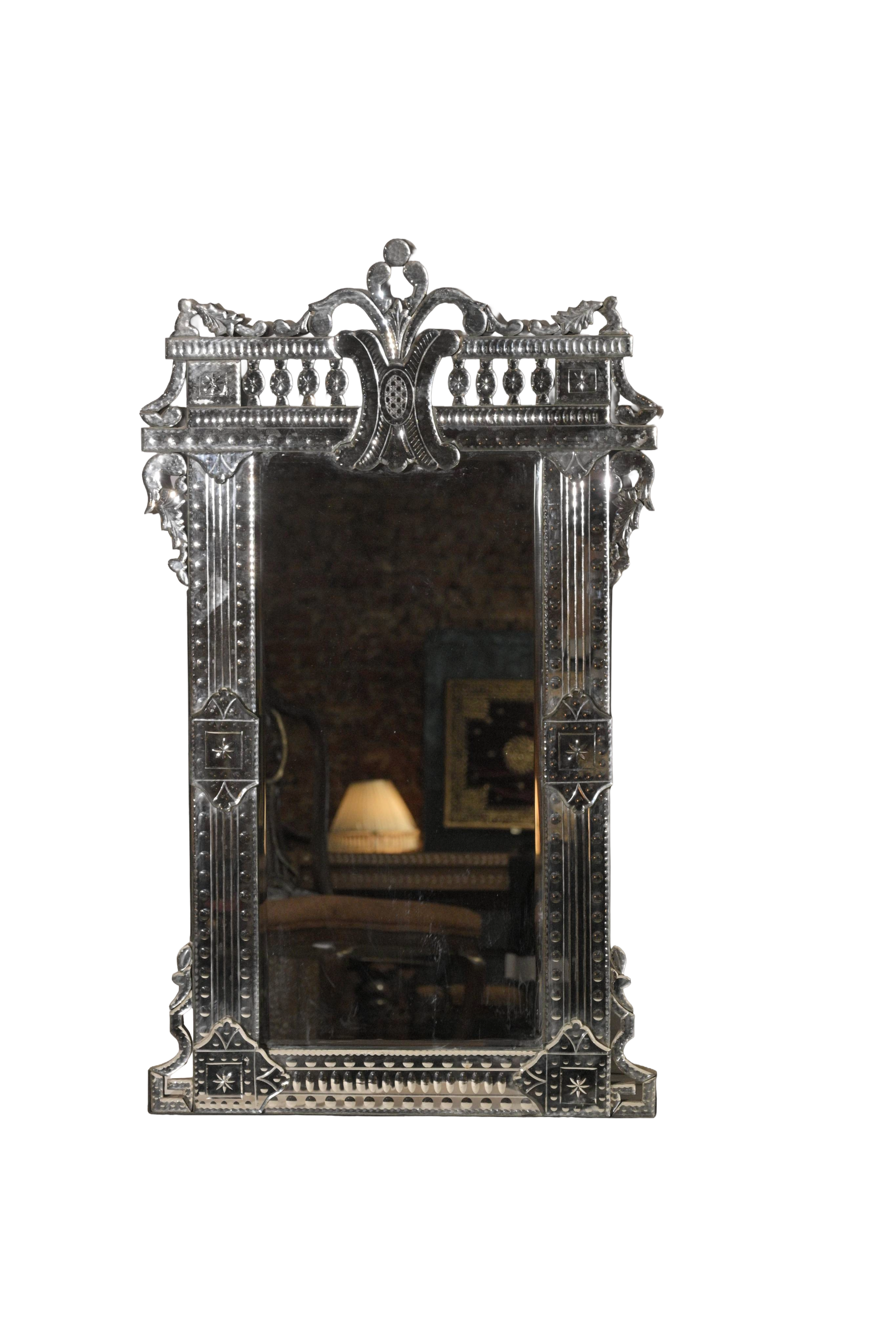 Silver Ornate Wall Mirror