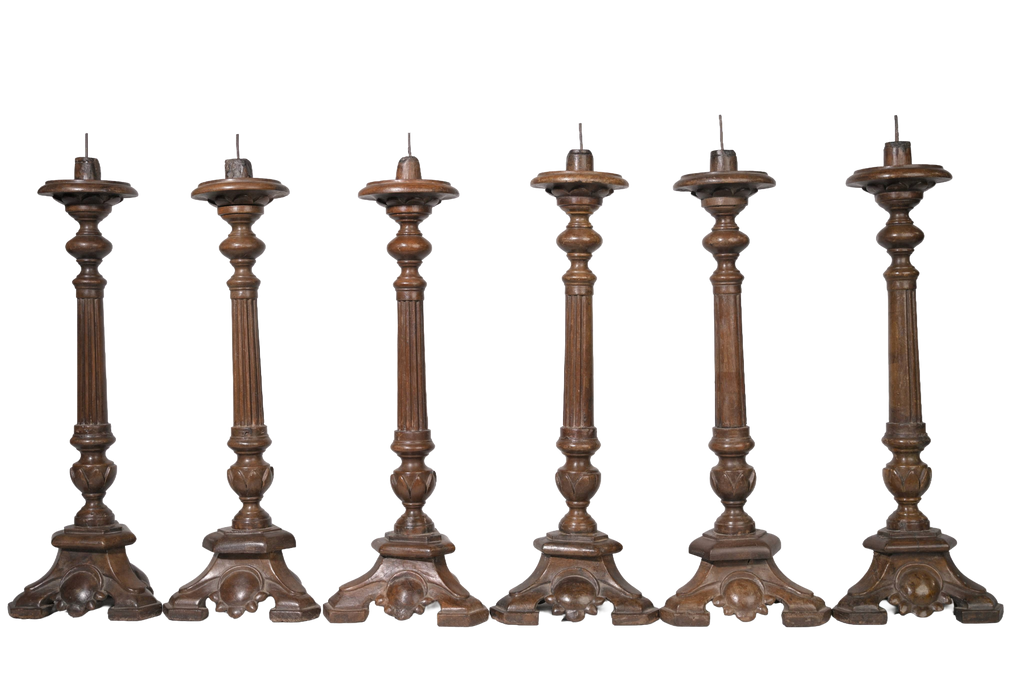 Victorian Temple Candle Stand Set