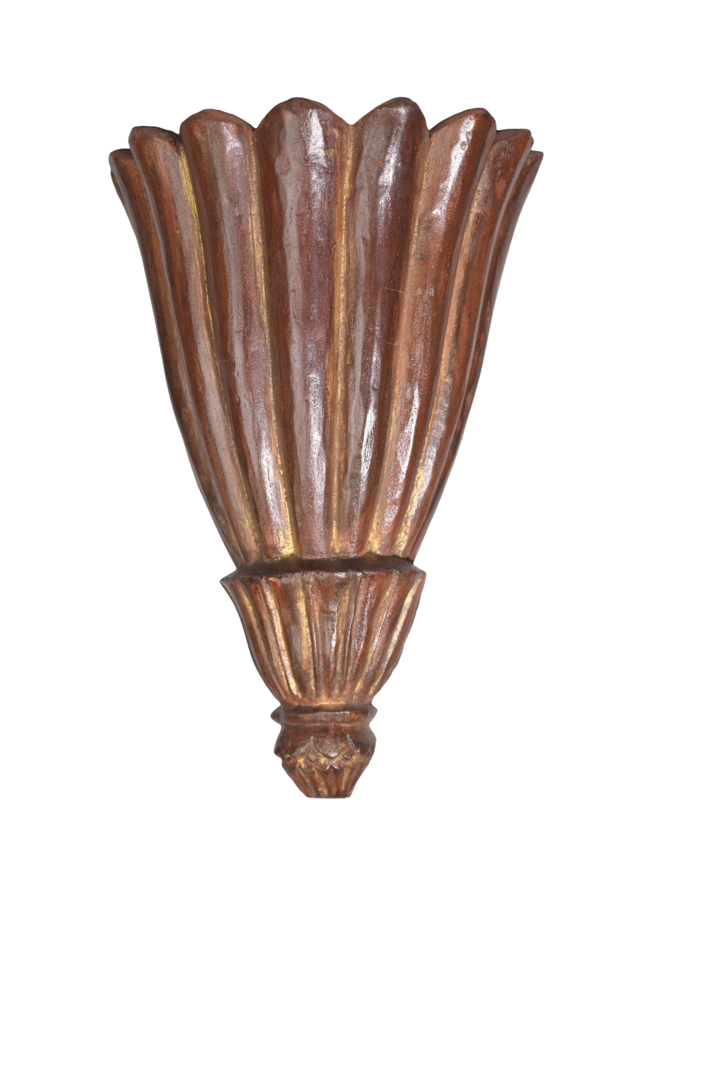 Carved Architectural block converted into wall lamp