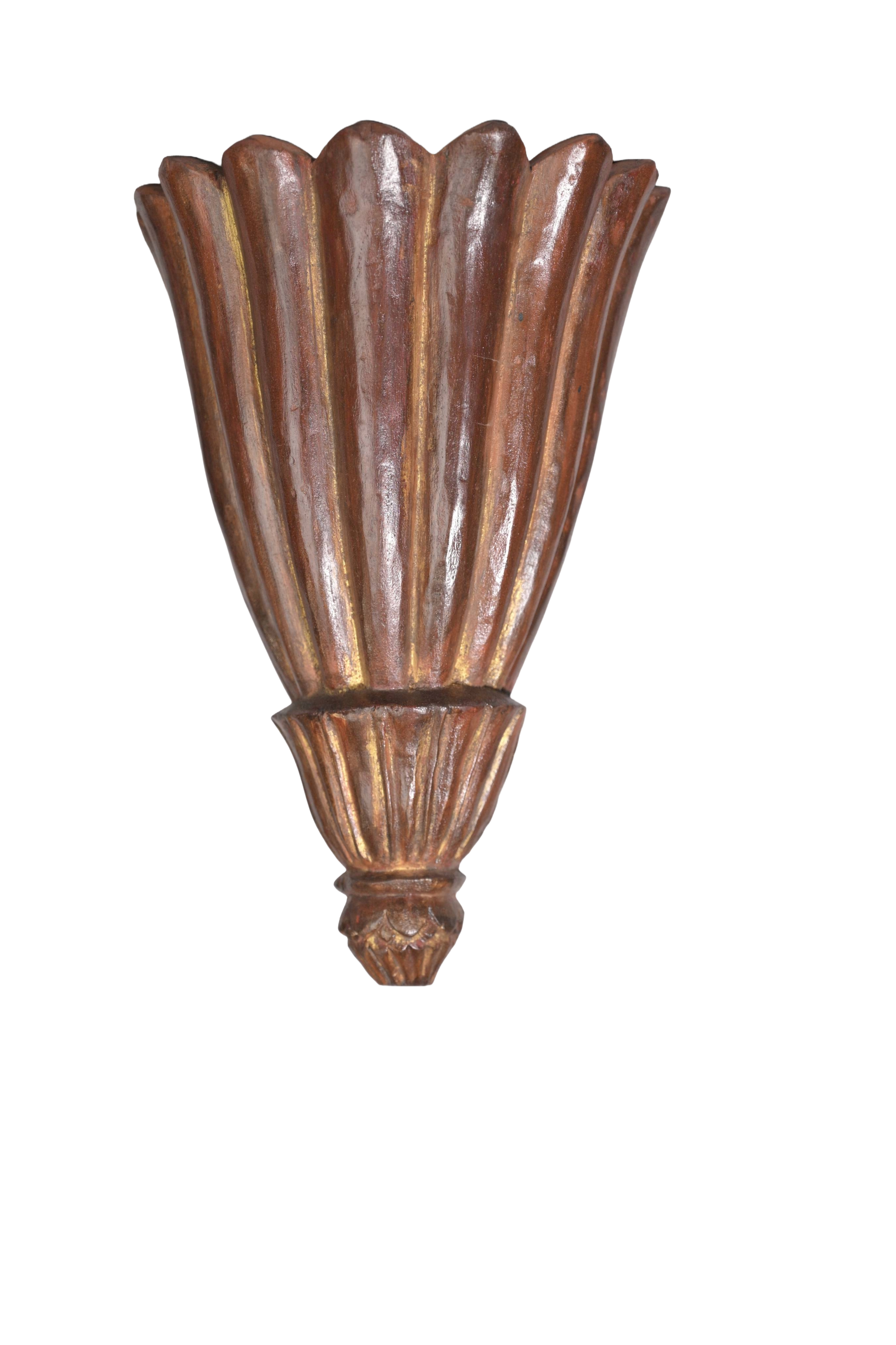 Carved Architectural block converted into wall lamp