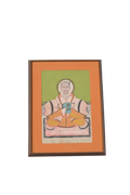 Seated Noble Scholar Miniature Portrait