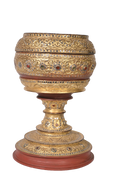 Royal Gilded Temple Offering Bowl