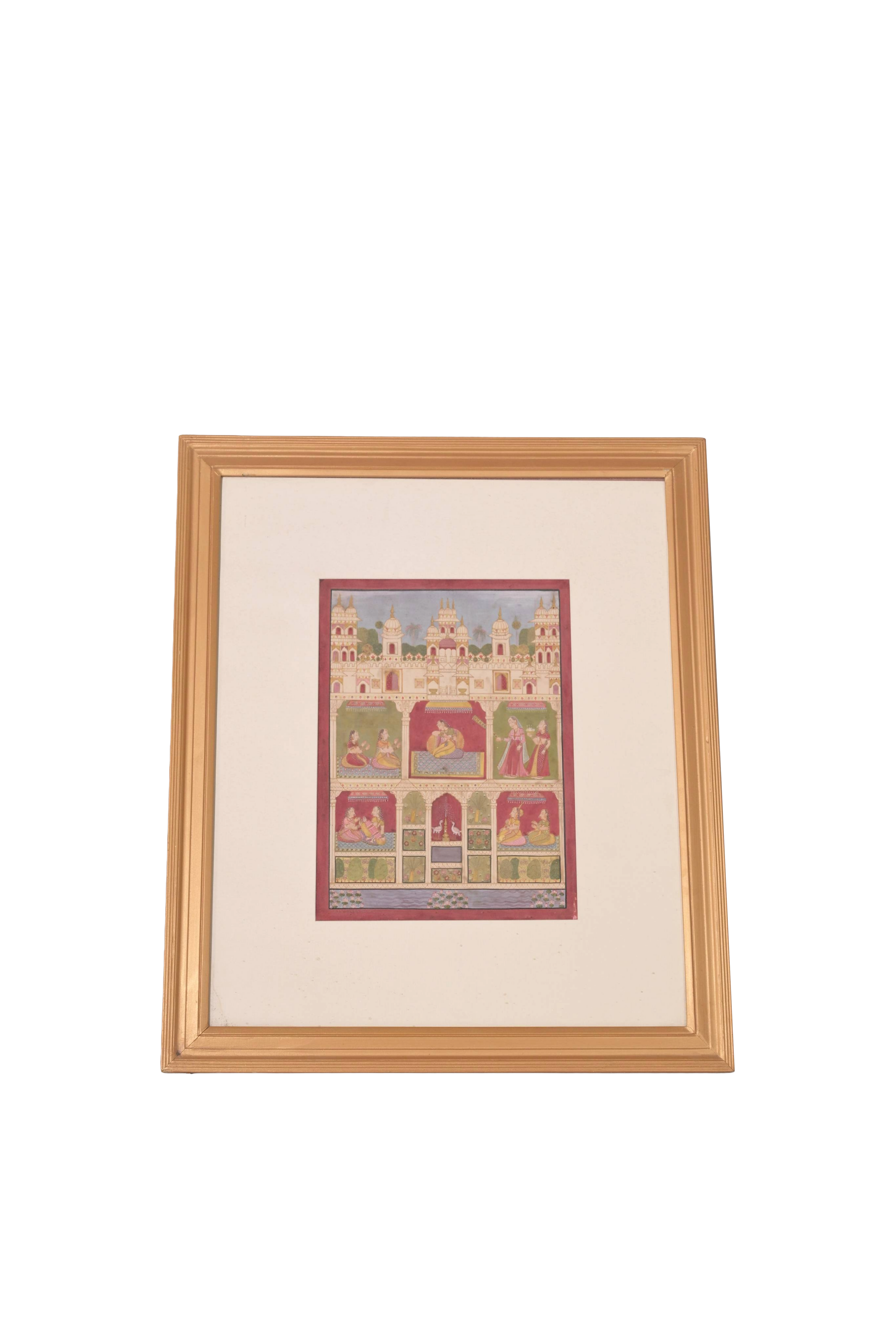 Palace Courtyard Miniature Painting