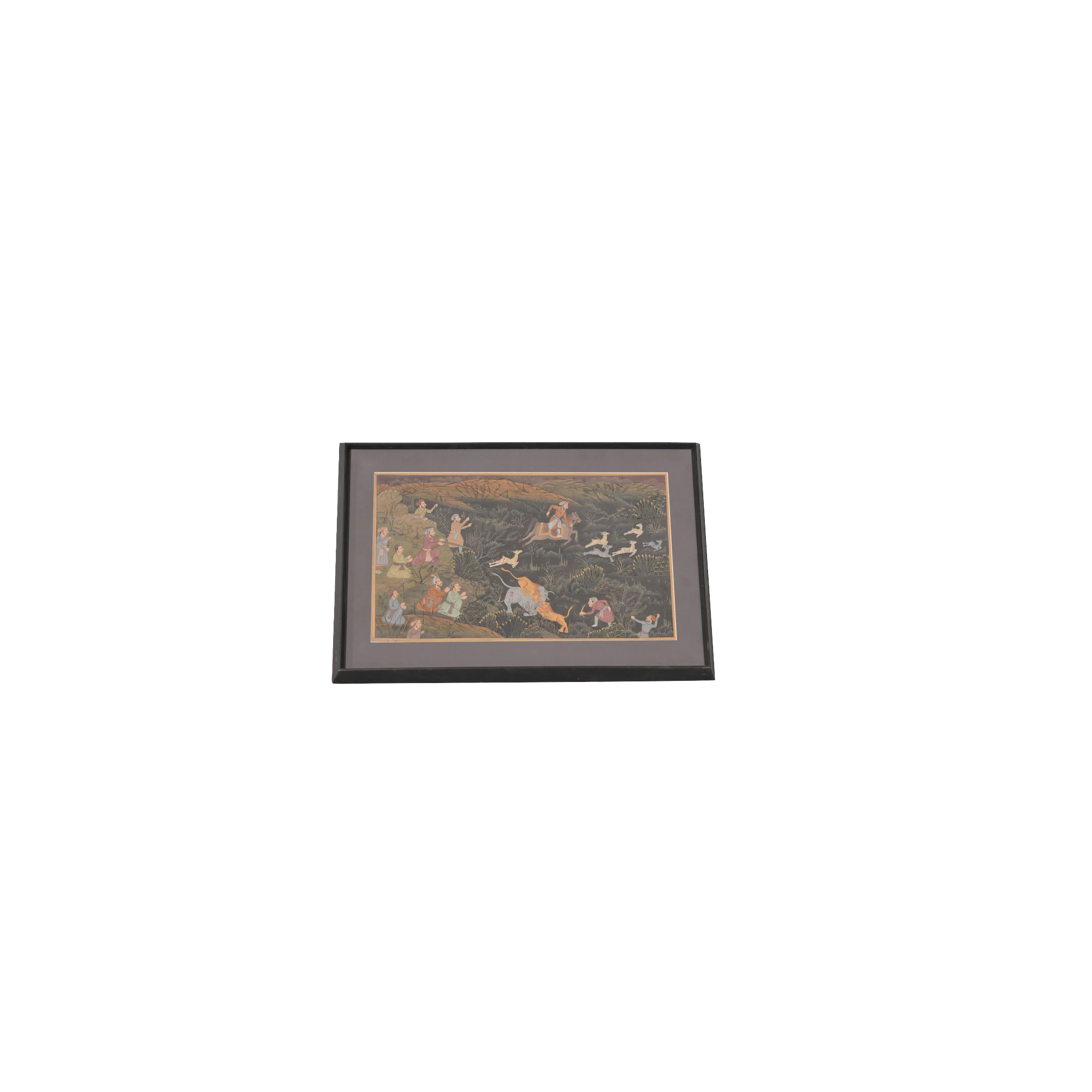 Royal Hunting Miniature Painting
