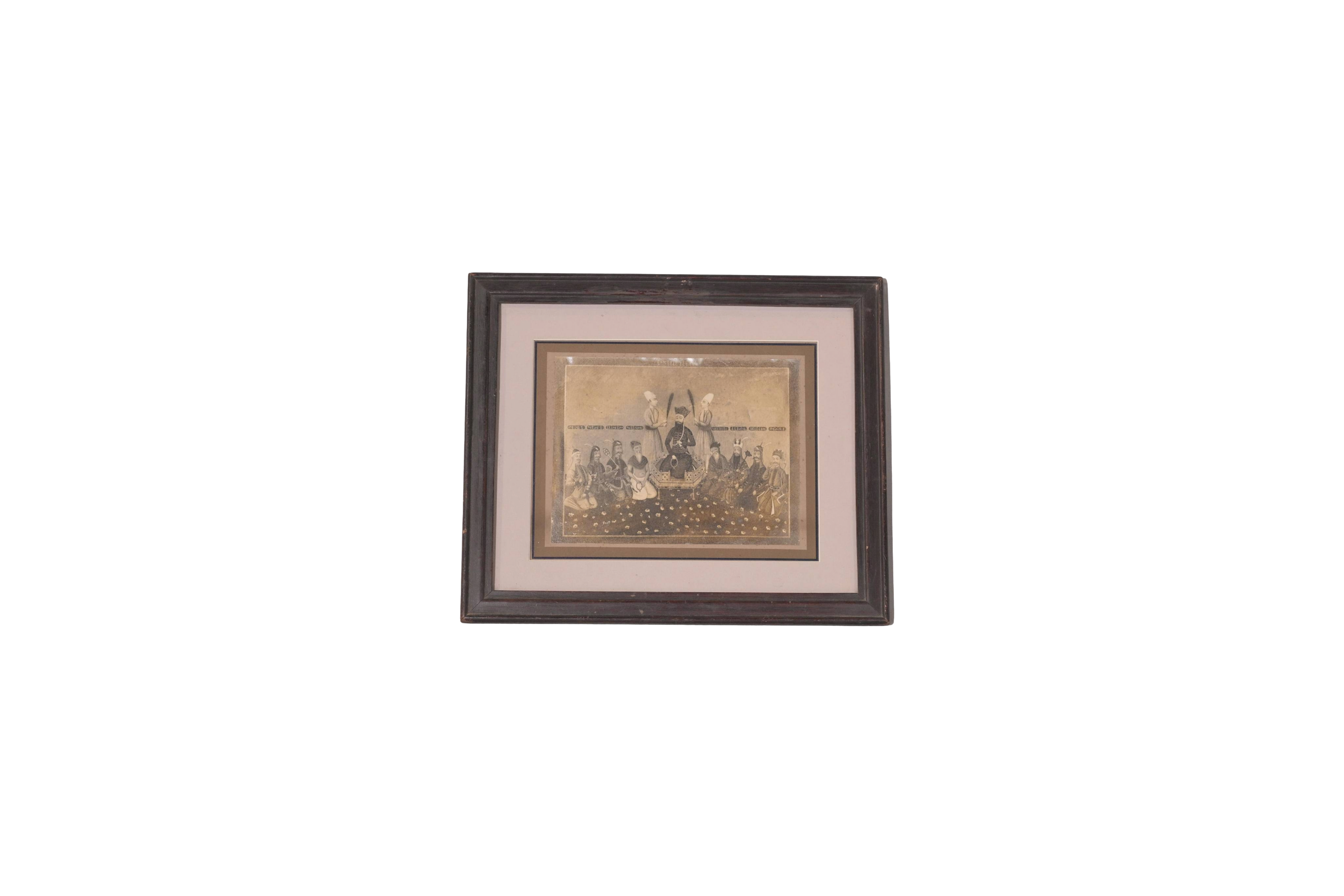 Antique Royal Darbar Court Assembly Miniature Painting