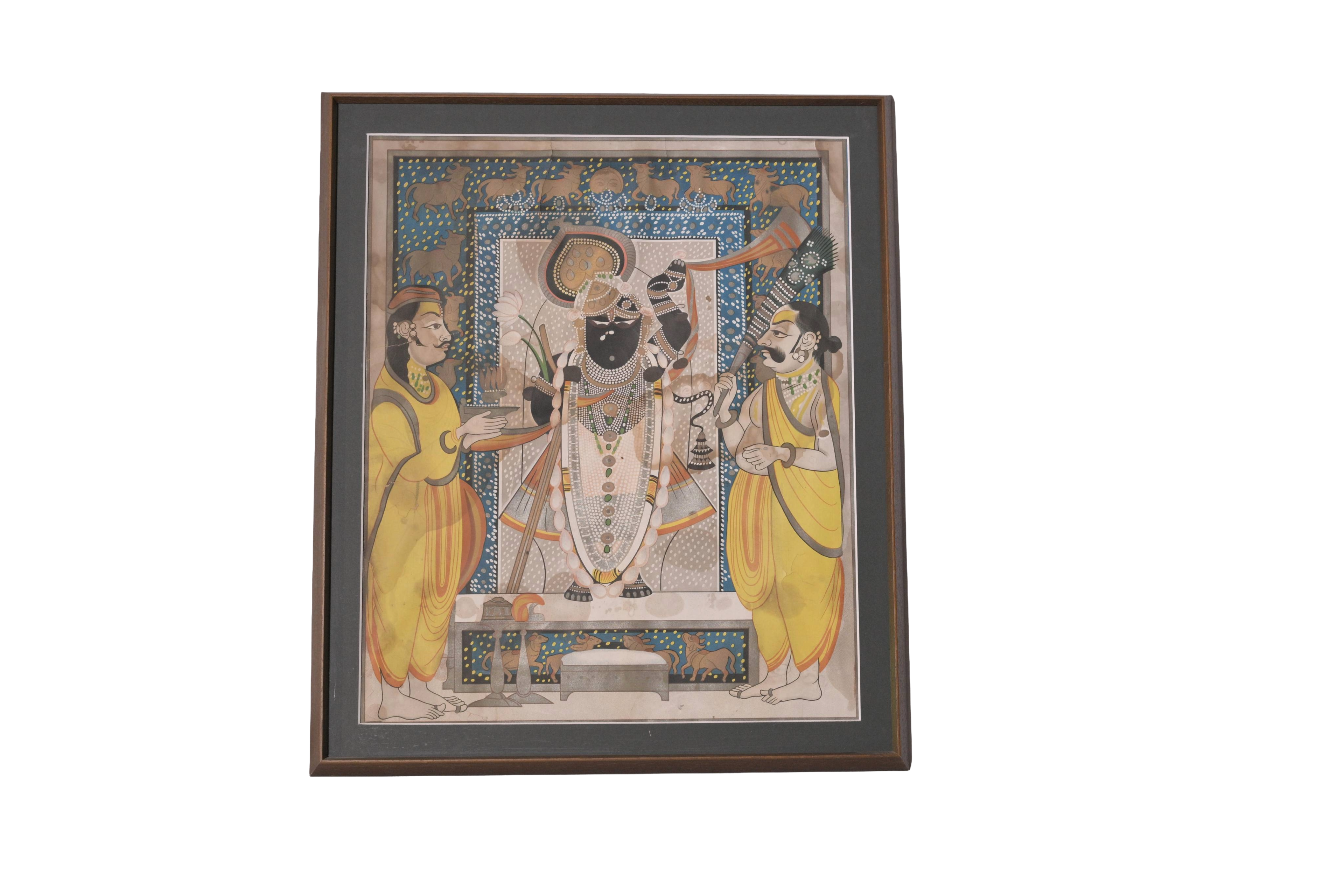 Shrinathji Pichwai Devotional Painting