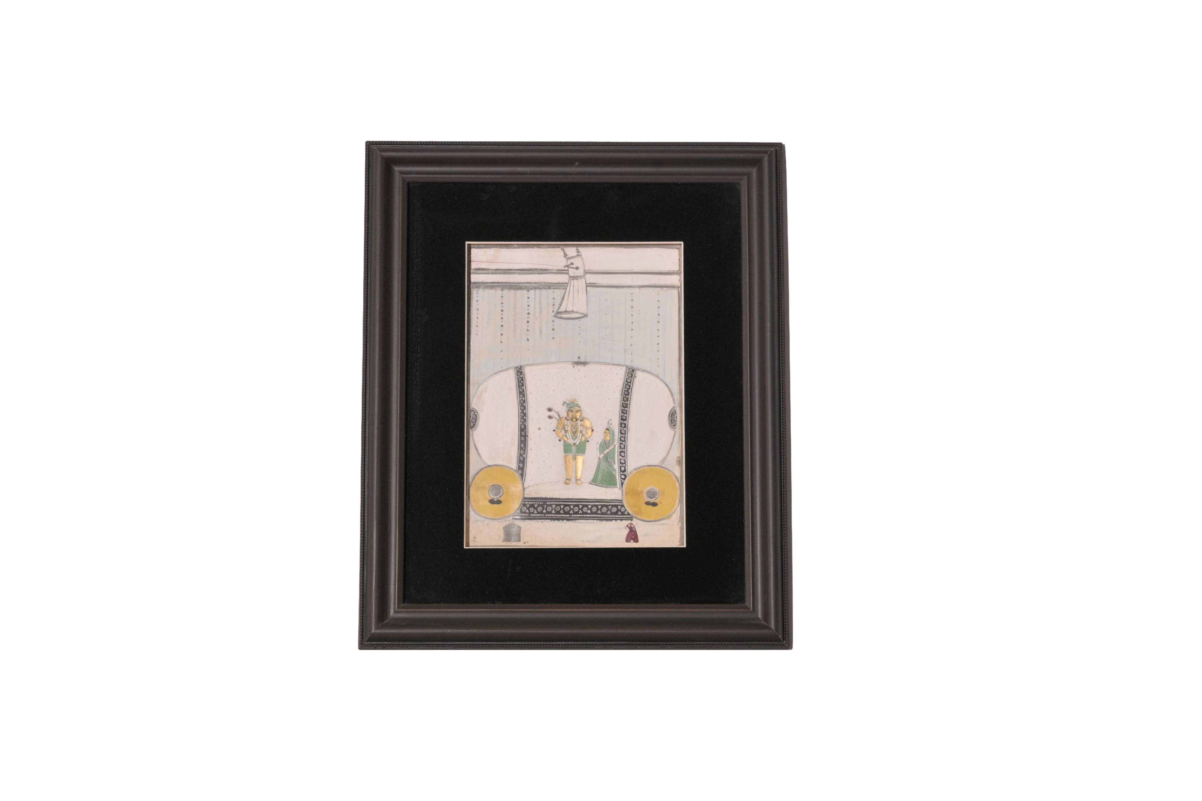 Divine Chariot Deity Miniature Painting
