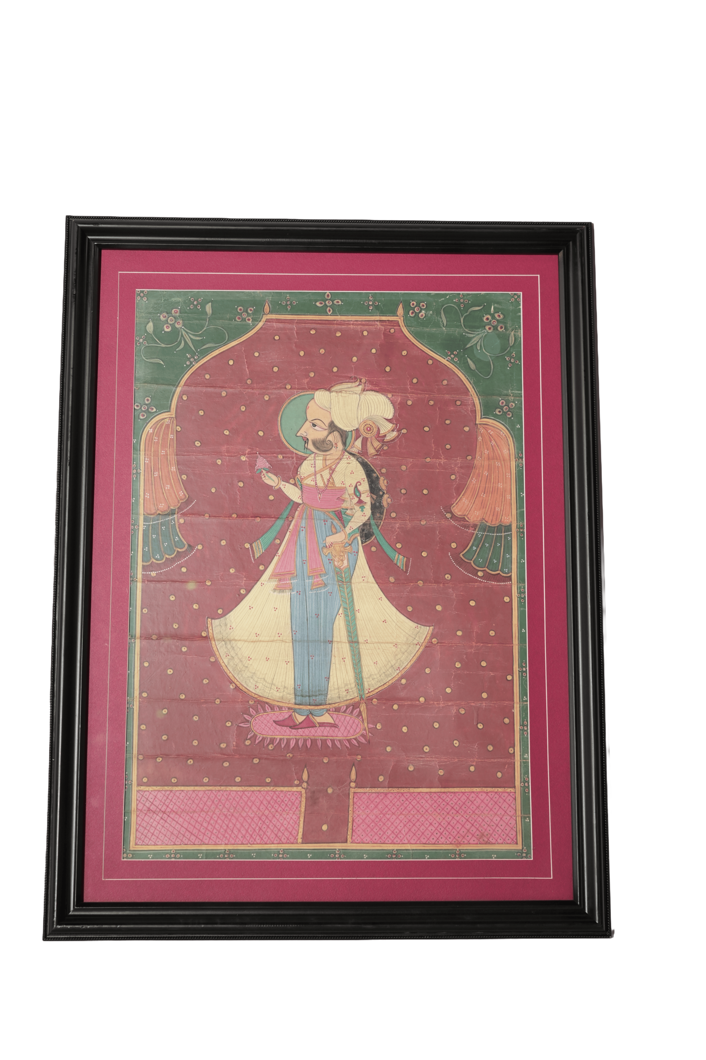 Rajput Noble Portrait Miniature Painting