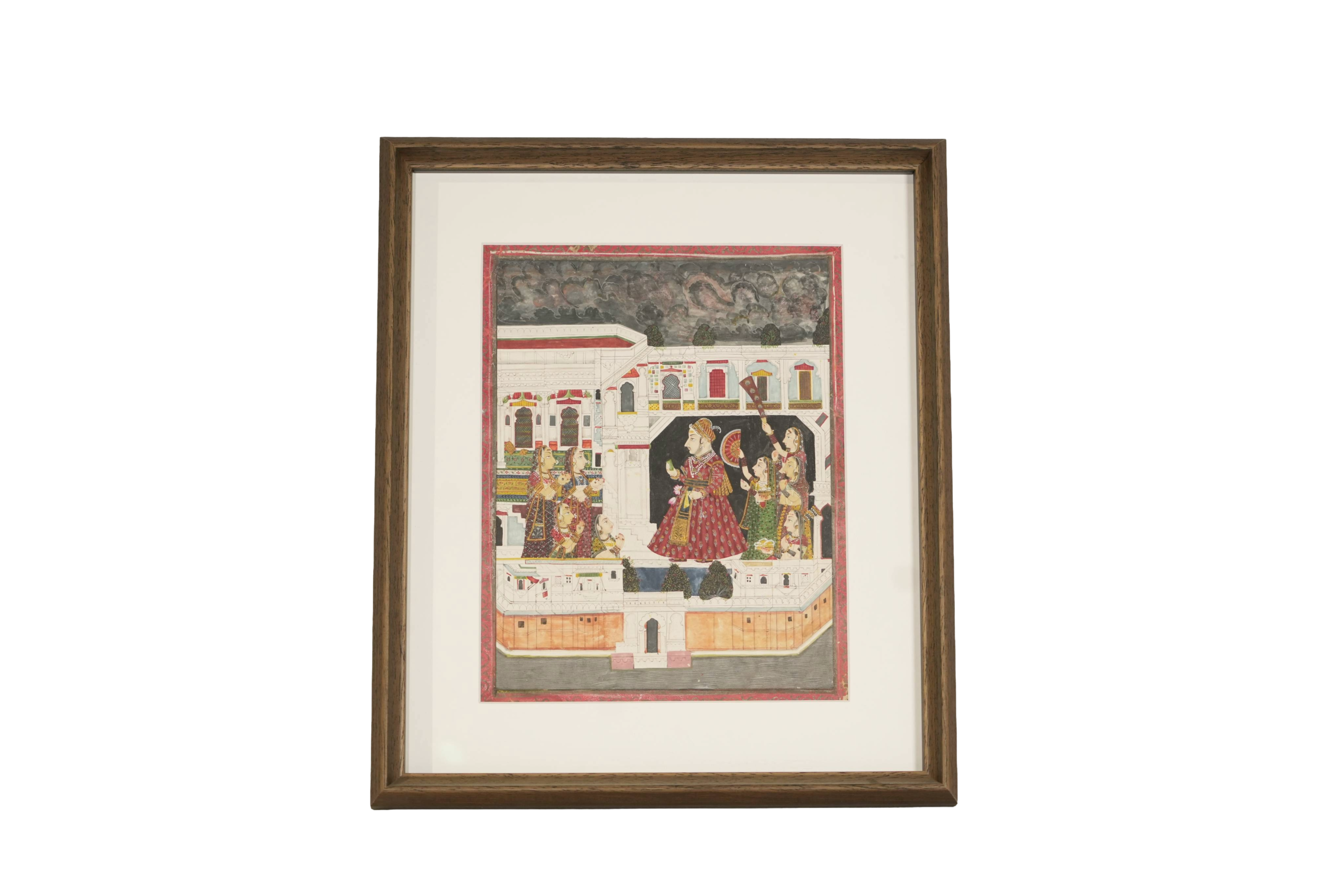 Royal Court Palace Miniature Painting