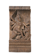 Durga Mahishasura Temple Panel