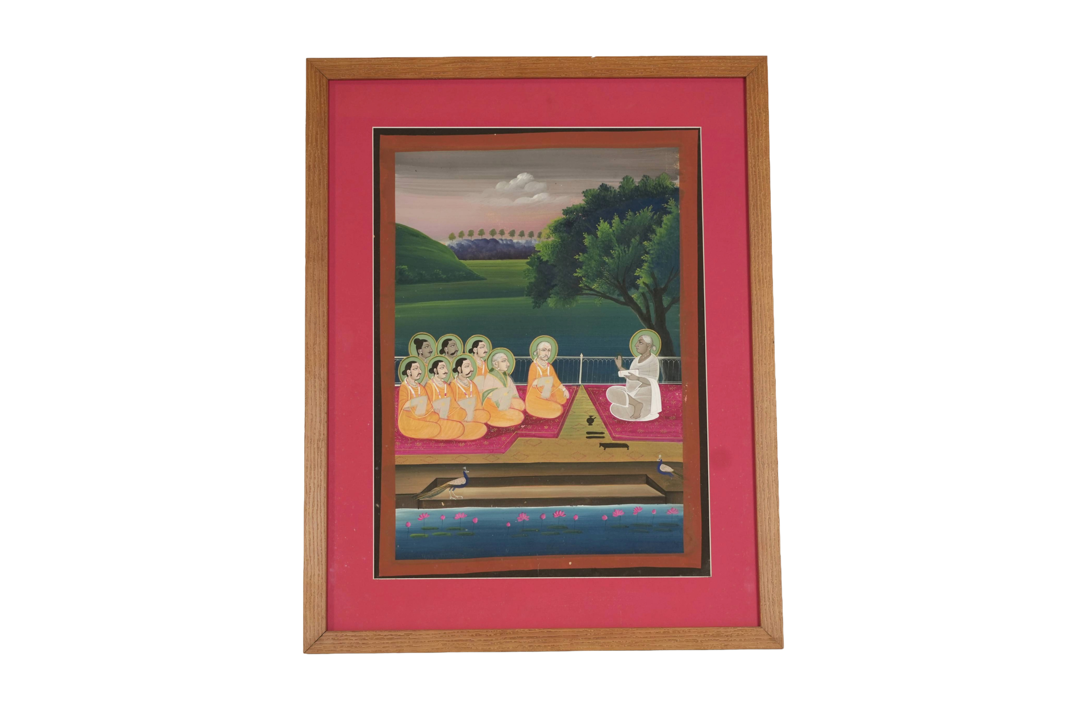 Vallabhacharya Spiritual Satsang Miniature Painting