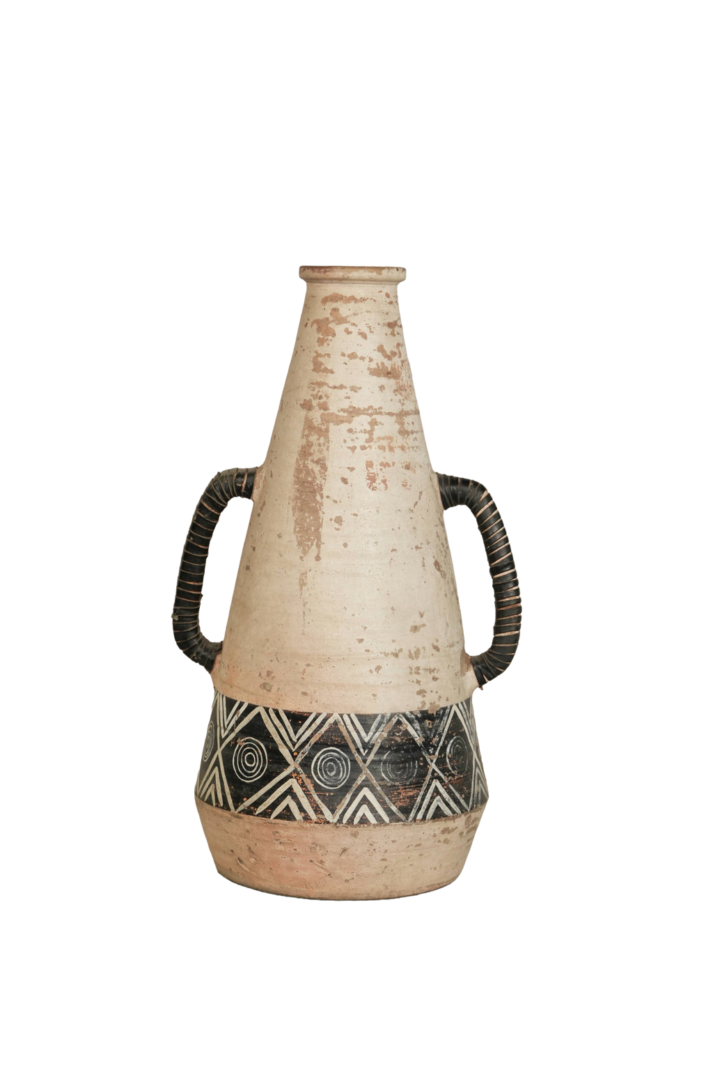 Tribal Ceramic Heritage Floor Vase