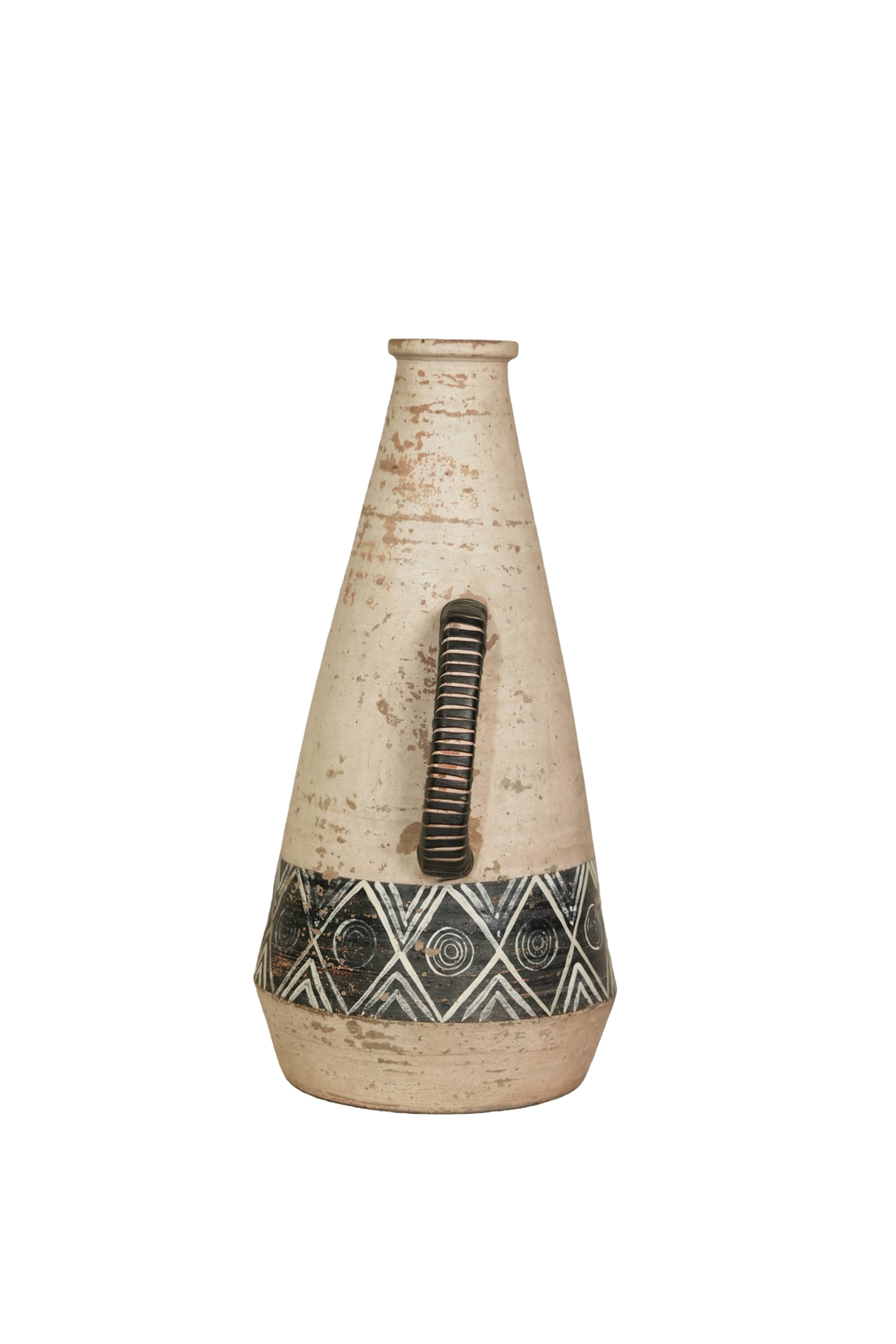 Tribal Ceramic Heritage Floor Vase