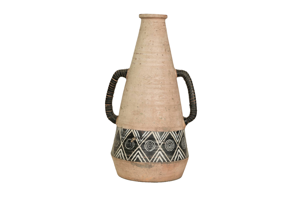 Tribal Ceramic Heritage Floor Vase