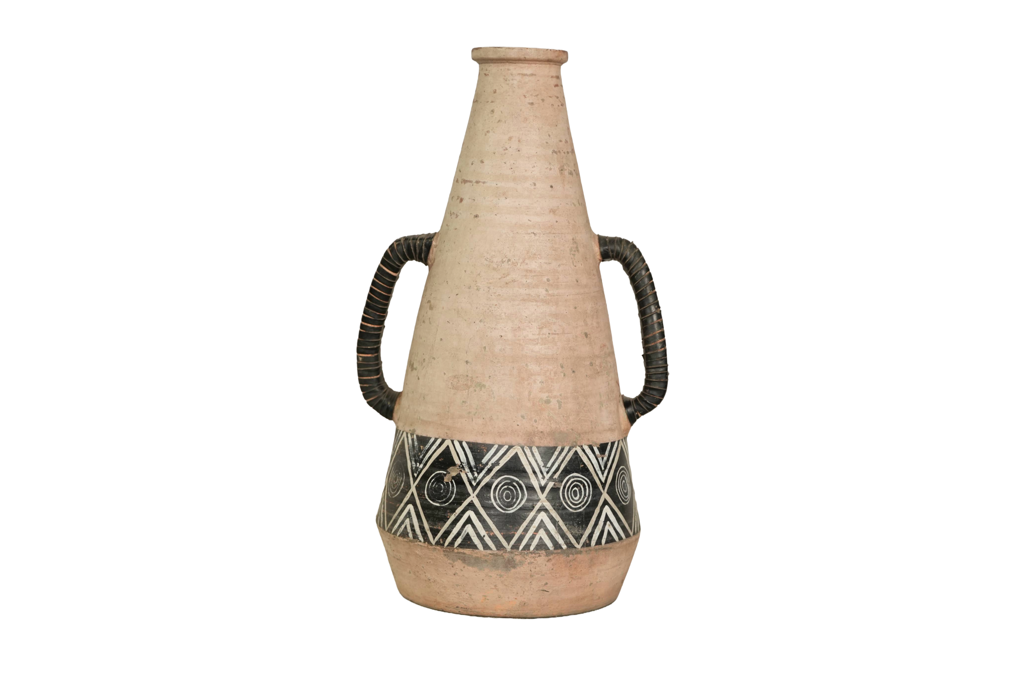 Tribal Ceramic Heritage Floor Vase