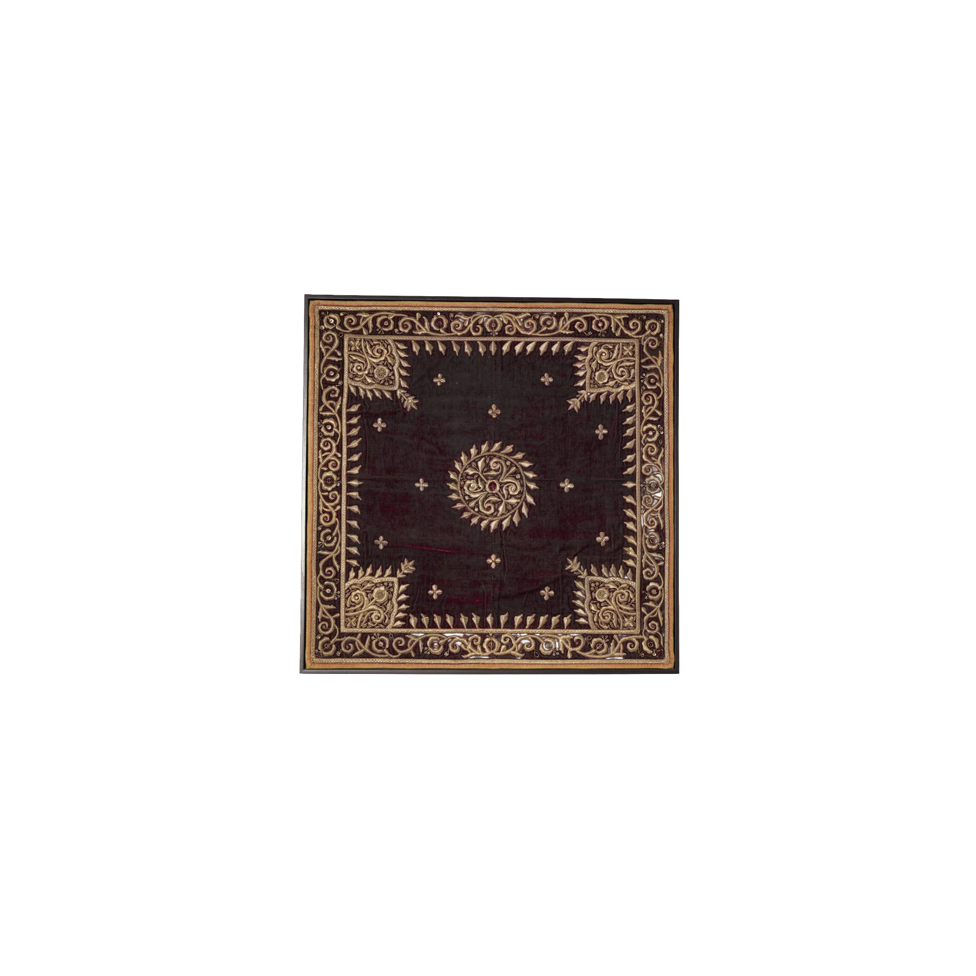 Antique Zardozi Velvet Wall Panel