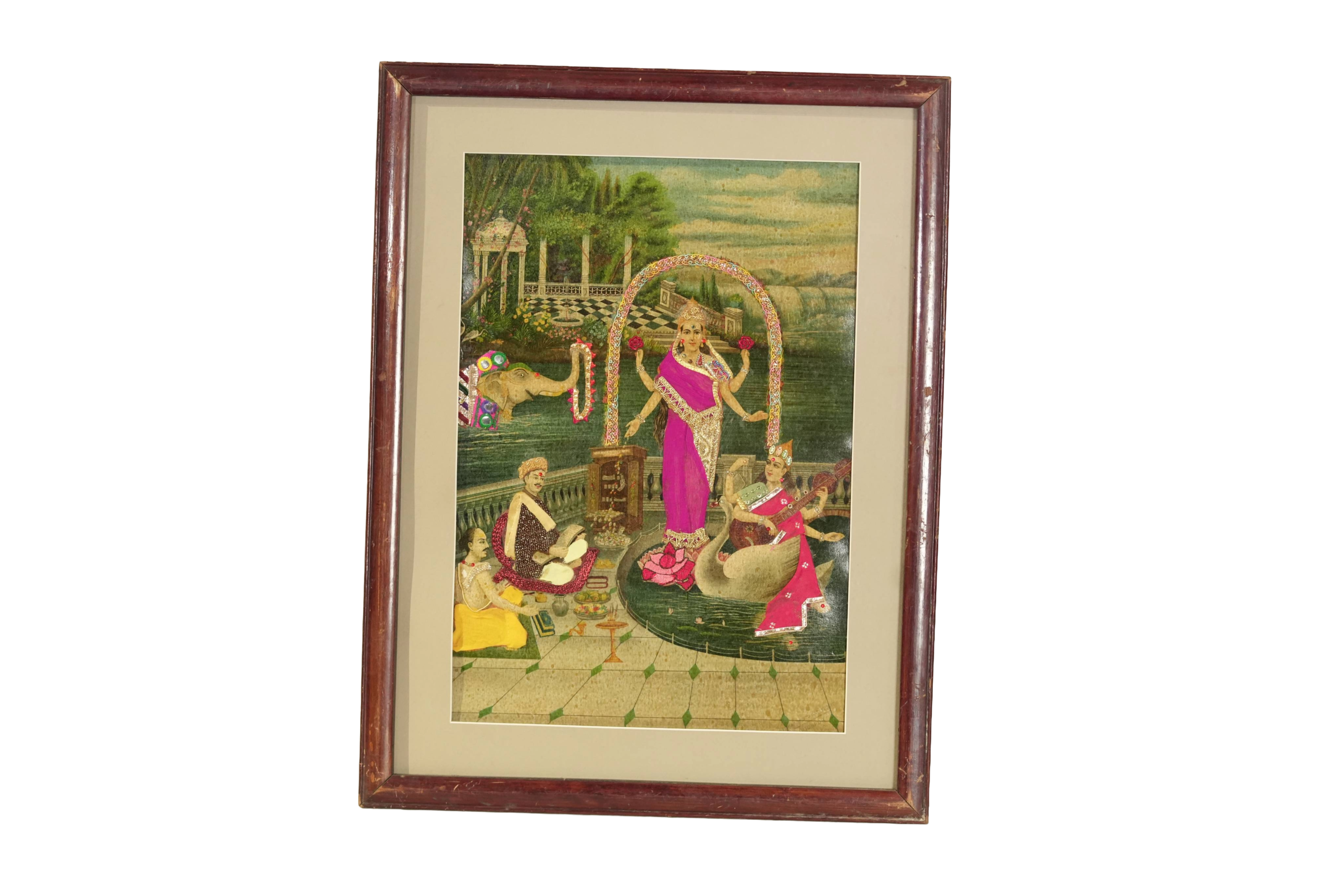 Goddess Lakshmi Devotional Painting