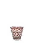 Hand Cut Crystal Dot Pattern Glass