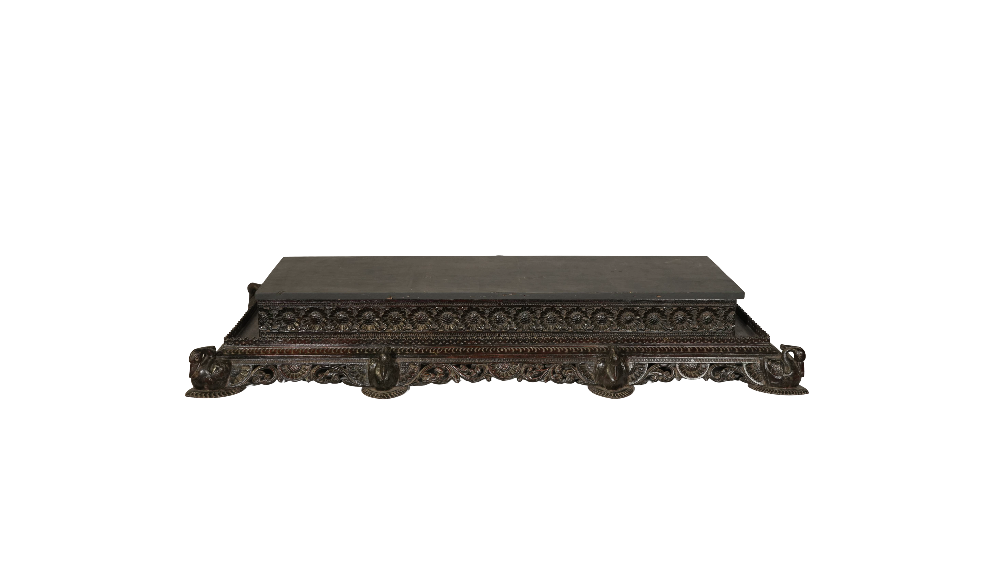 Heritage Temple Altar Pedestal with Storage Compartment