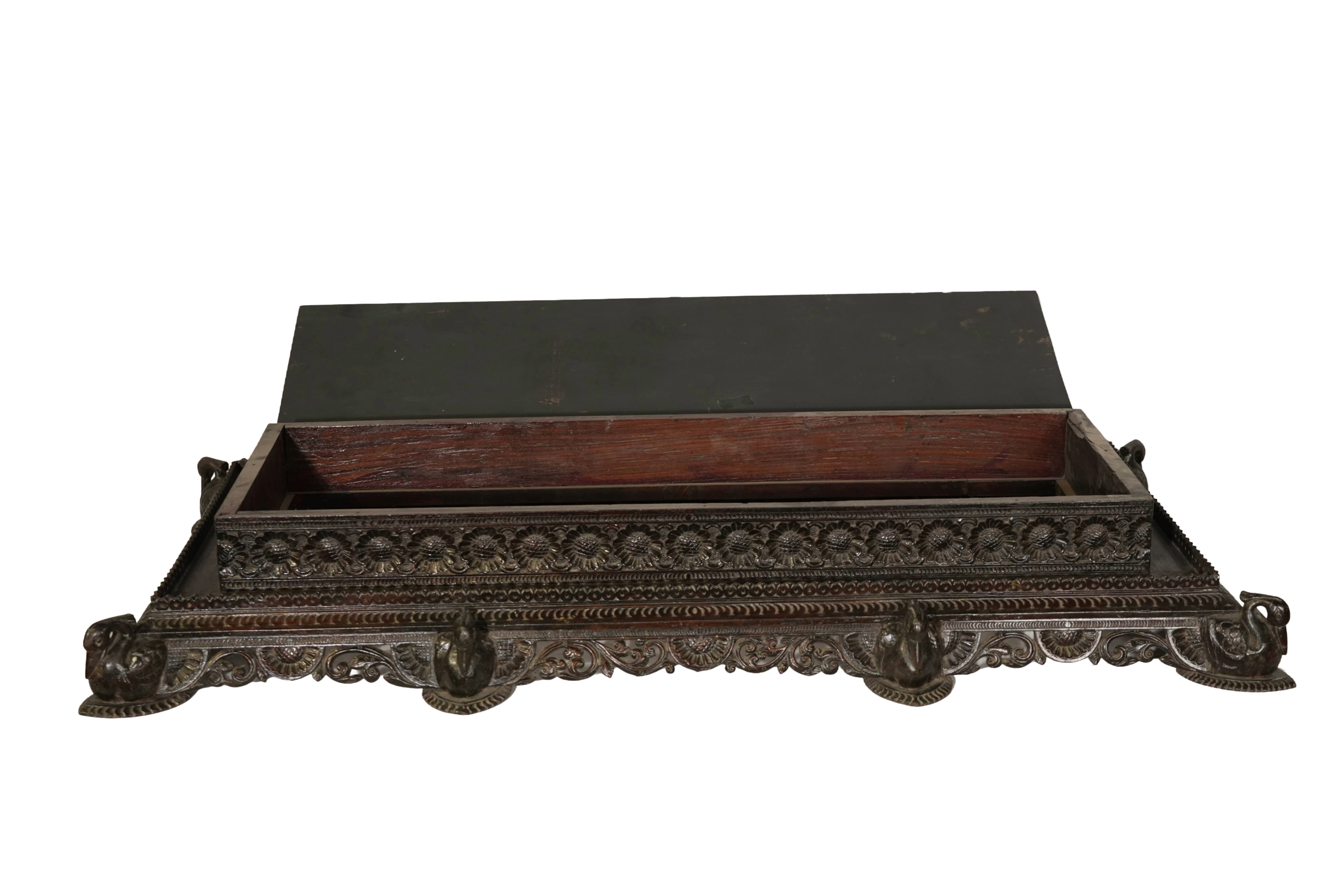 Heritage Temple Altar Pedestal with Storage Compartment