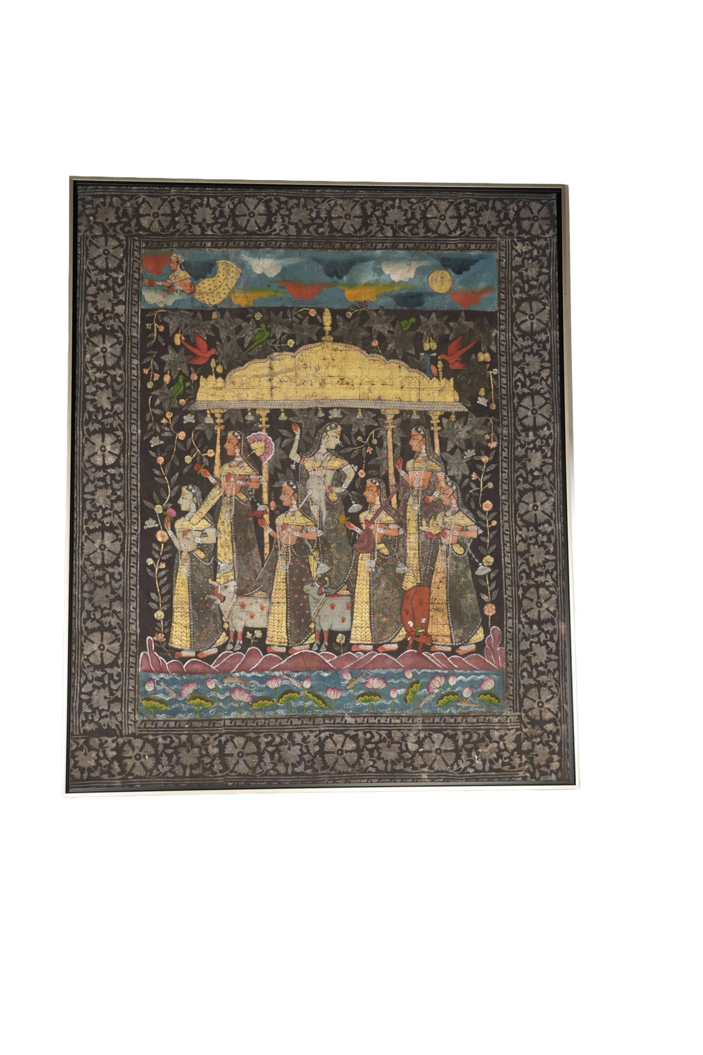 Royal Krishna Raas Leela Miniature Painting